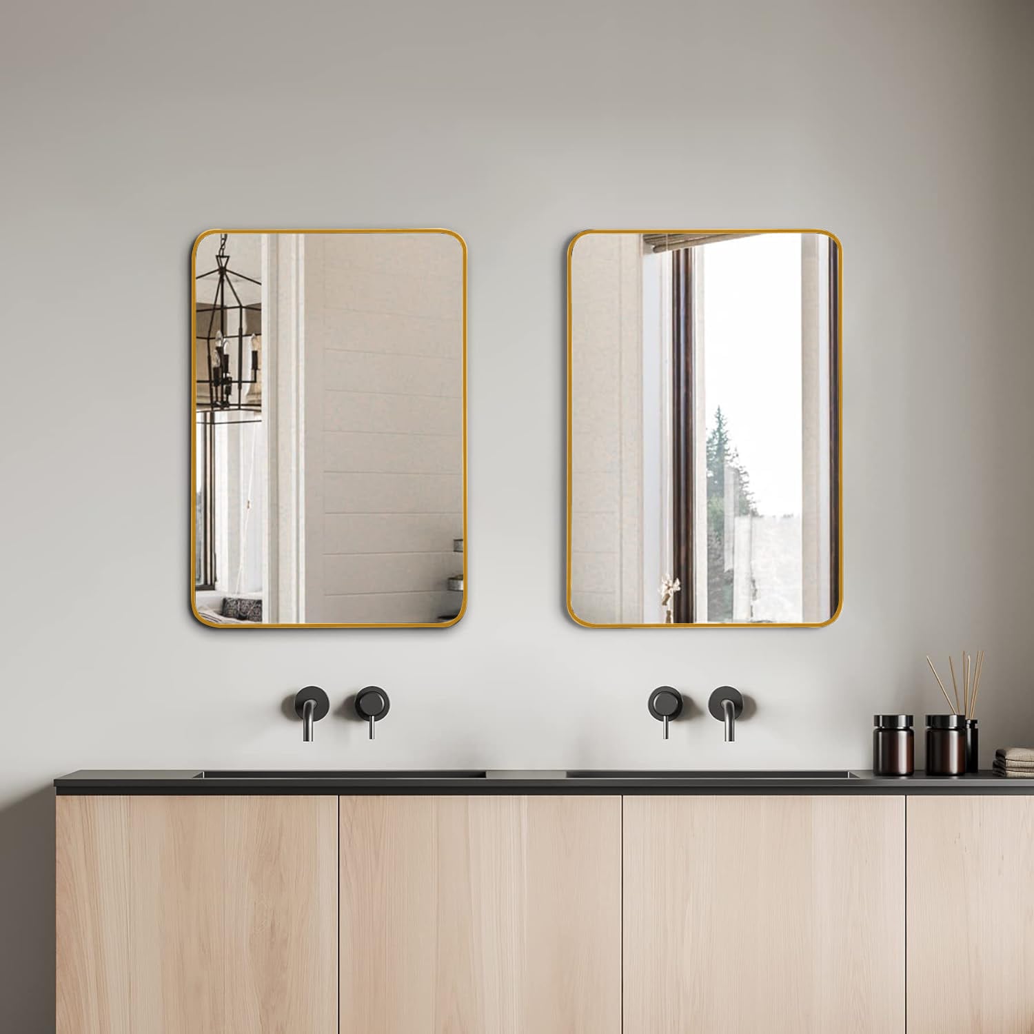 Forclover HUC-RE2432GD Framed-Bath-Mirrors - View #7