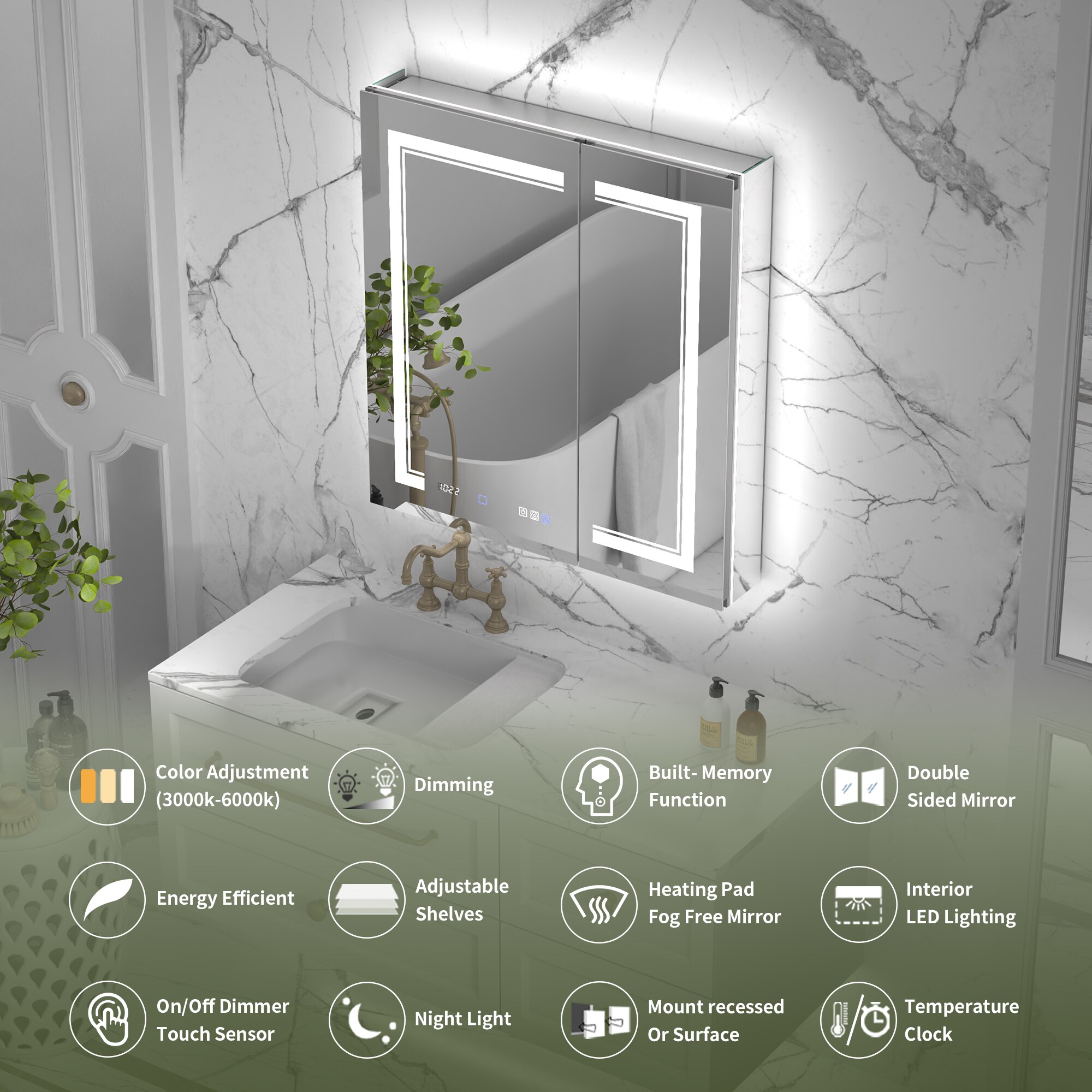 ExBrite MC3032V10DX Bathroom-Medicine-Cabinets - View #14
