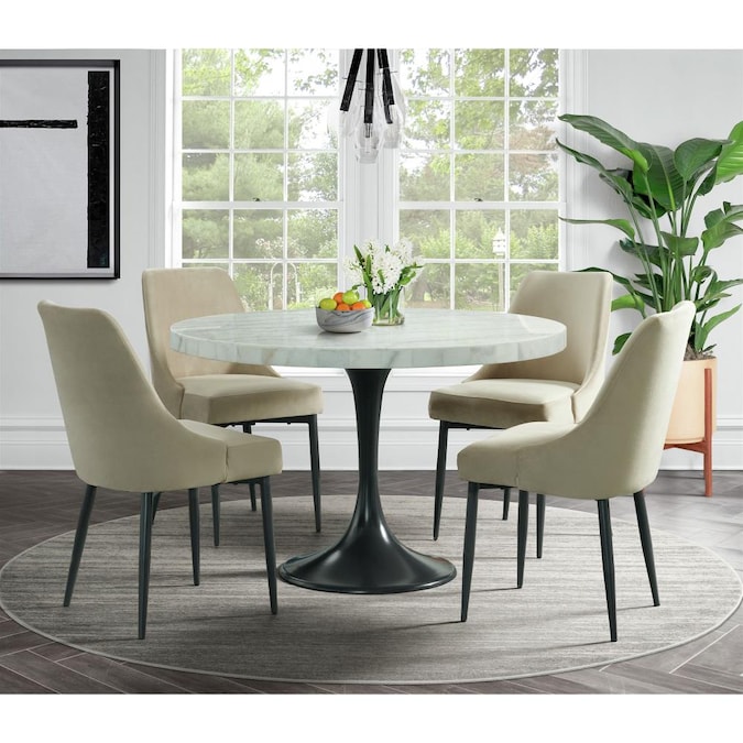 Picket House Furnishings Mardelle Cream, Cream Round Dining Room Table And Chairs