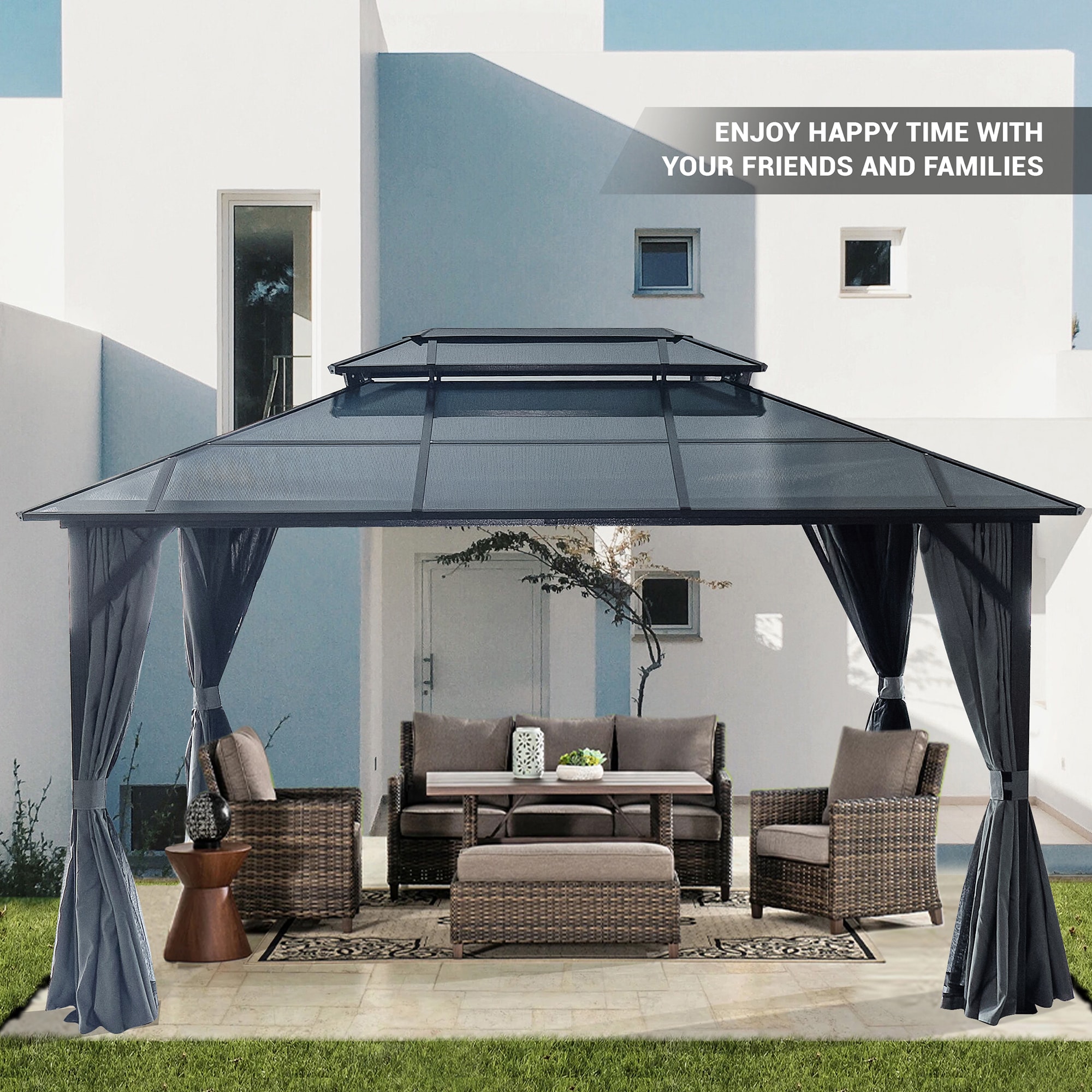 Bybafun YE3500011 Wood-Resin-Gazebos - View #6