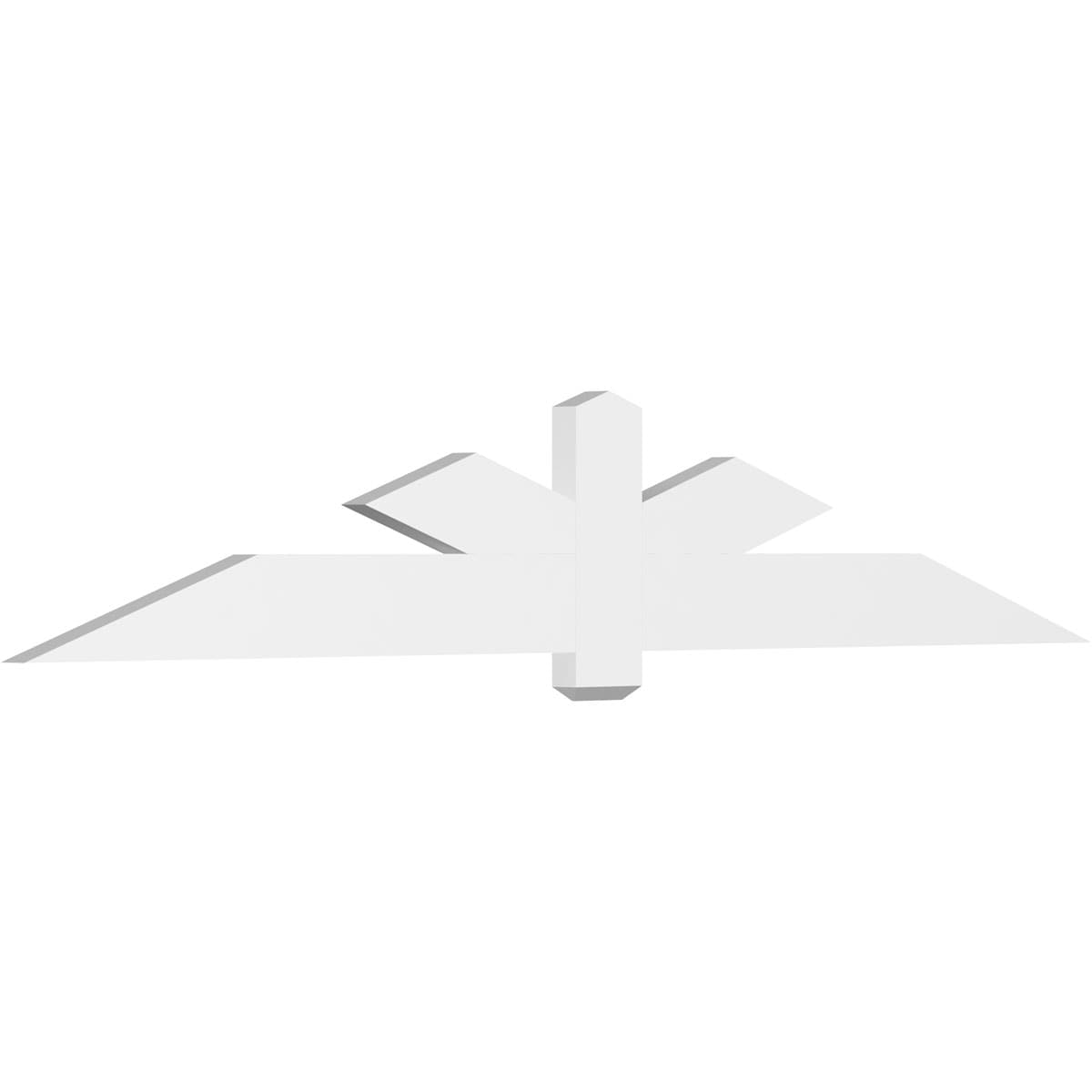 Ekena Millwork GBP096X16X0206KEN00 Kennewick White PVC Gable bracket