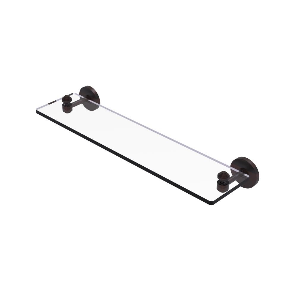 Allied Brass SB-1/22-VB Southbeach Venetian Bronze 1-Tier Wall Mount Bathroom Shelf (22-in X 2.75-in X 5-in)