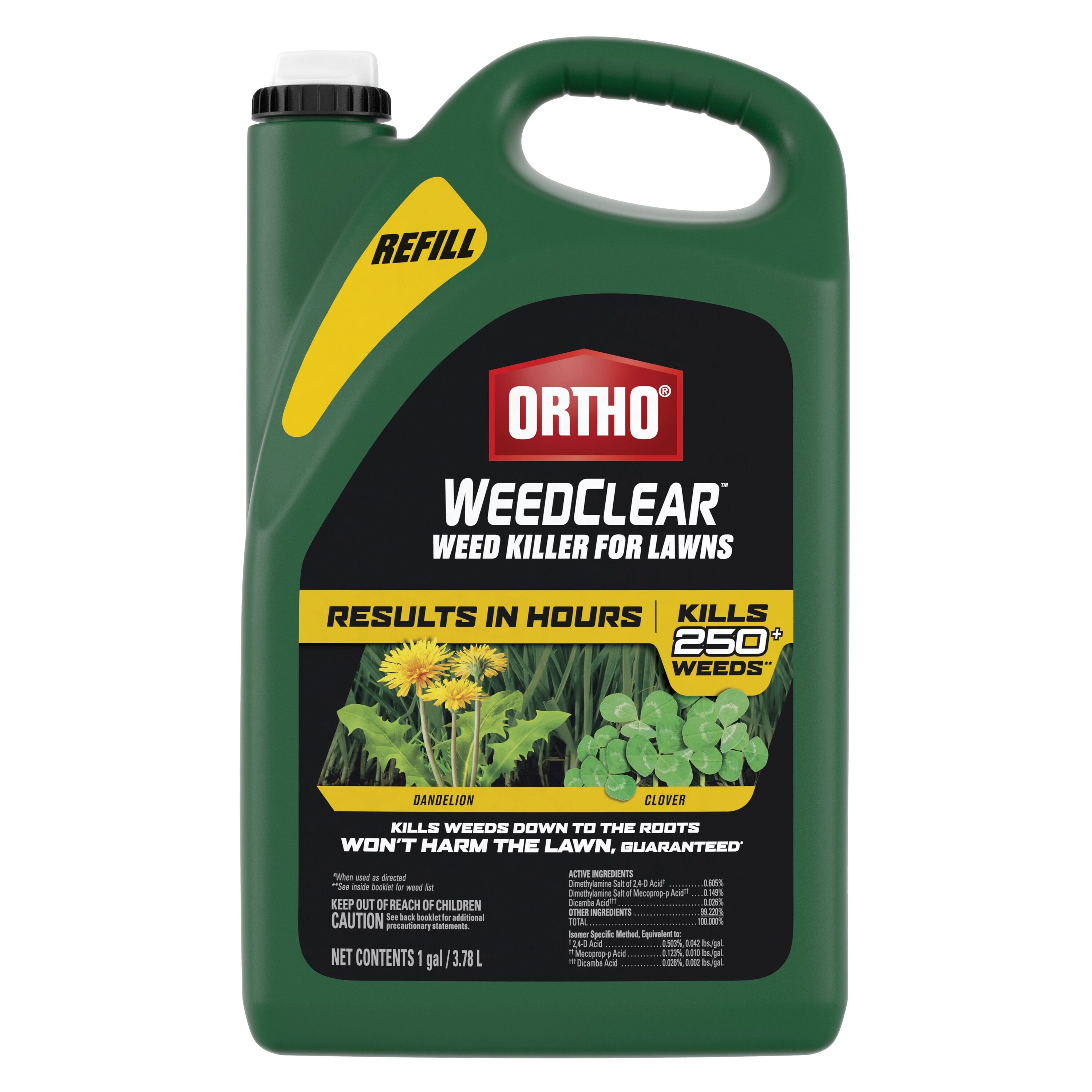 ORTHO WeedClear Weed Killer for Lawns Refill 1-Gallon Refill Lawn Weed ...