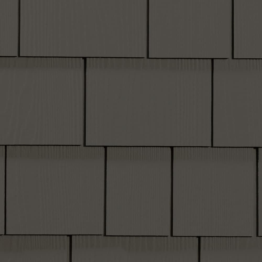 James Hardie 6461301 Statement Collection HZ5 Straight Fiber Cement Cedarmill Shingle siding panel Rich Espresso 15.25-in x 48-in