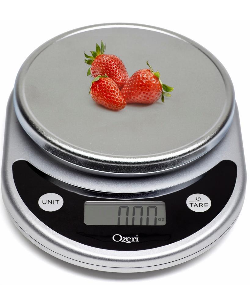 Ozeri Ultra Thin Professional Digital Kitchen Food Scale, in Elegant  Stainless Steel