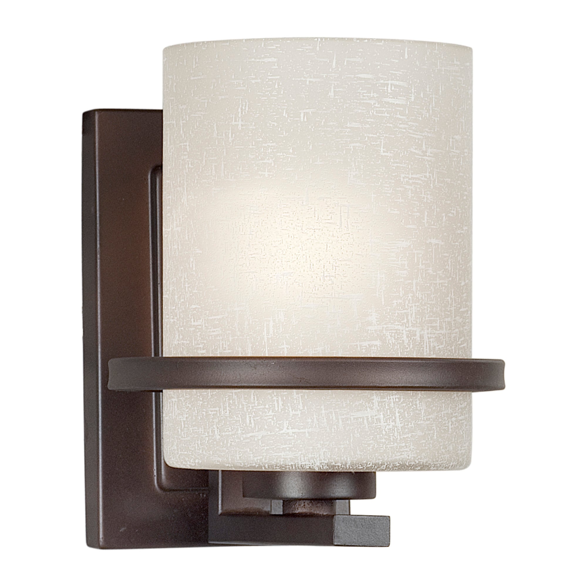 Halo 6.5-in W 1-Light Antique Bronze Modern/Contemporary Incandescent Wall Sconce | - Forte Lighting 2404-01-32