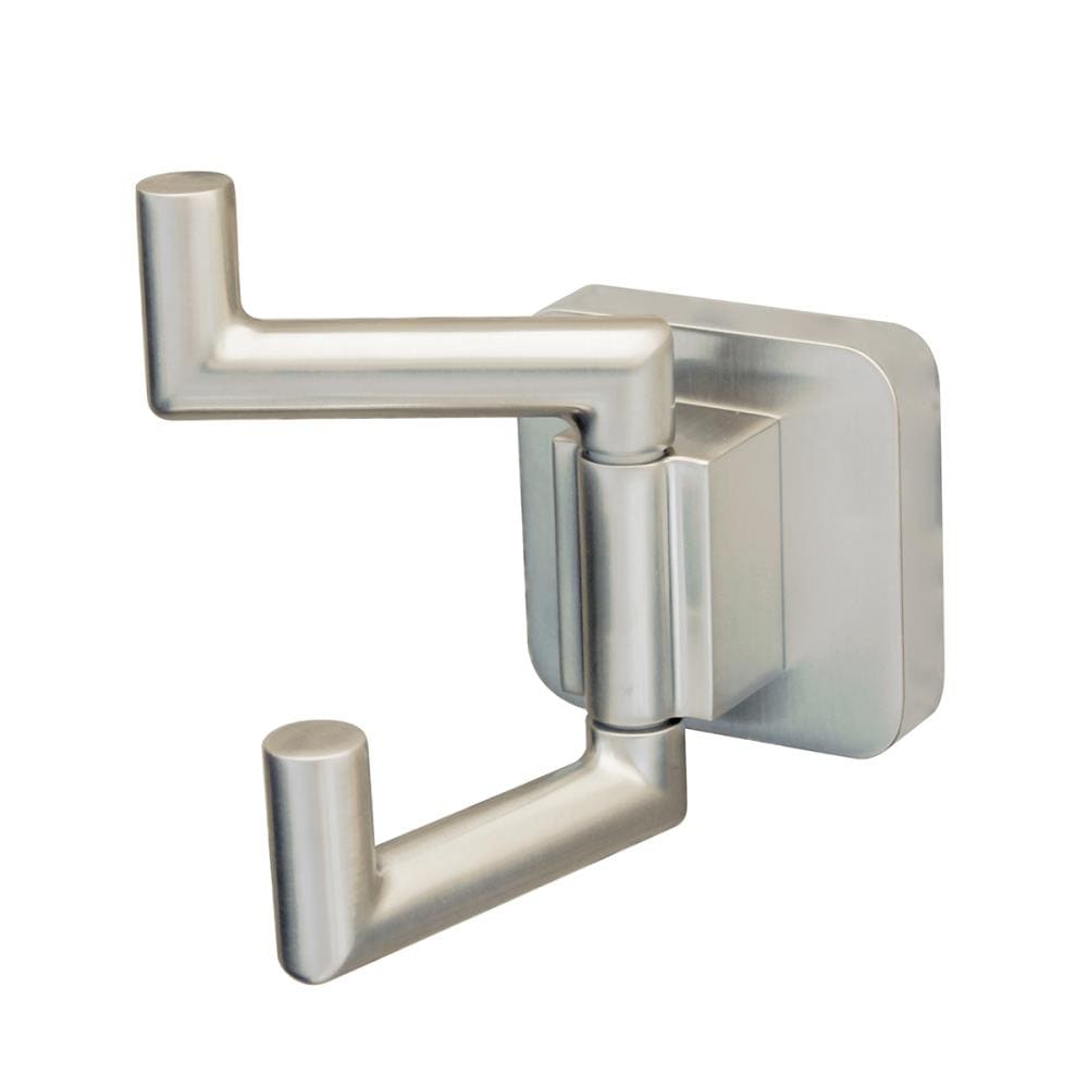 Kingston Brass Restoration Brushed Nickel Double-Hook Wall Mount