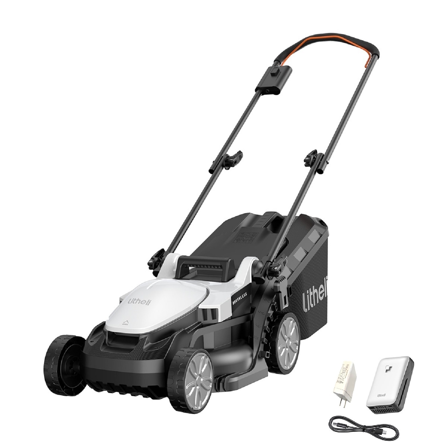 Litheli U20LM01-0A120 U20 Brushless Lawn Mower with 20-volt, 12-in Push Battery Walk Mower with  (1) 4 Ah Battery Included