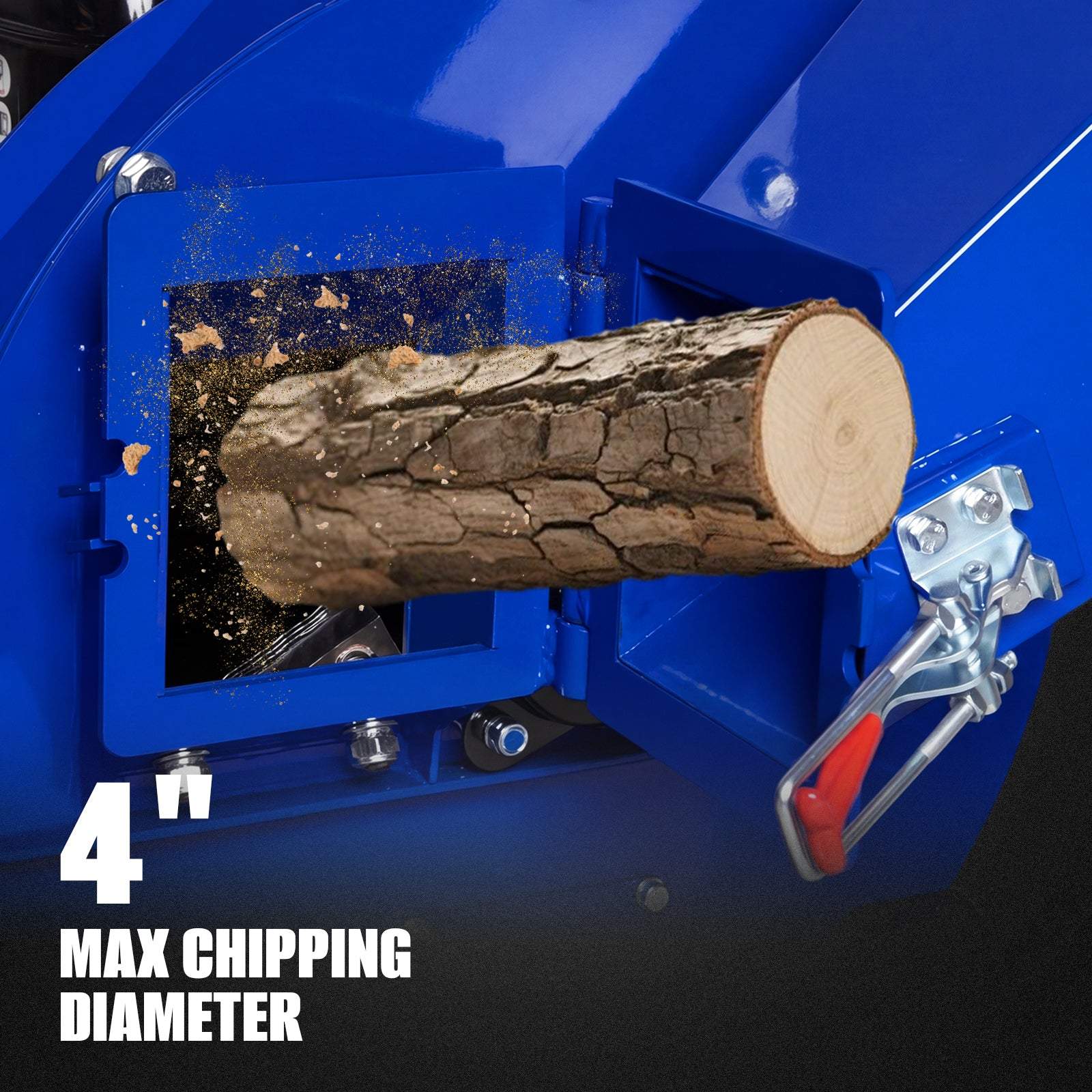 BILT HARD 9-HP Gas Wood Chipper with 4-in Maximum Branch Diameter