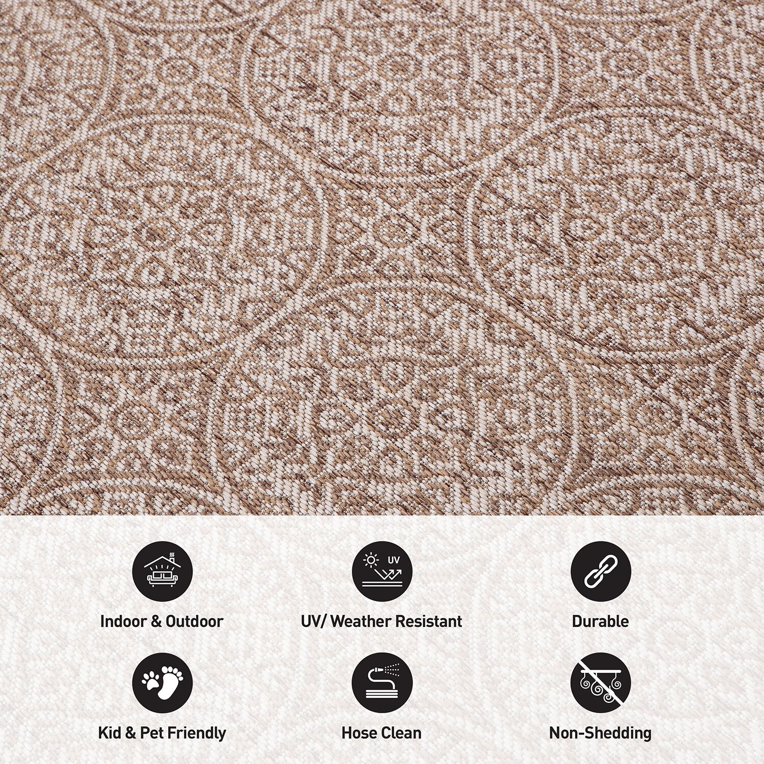 World Rug Gallery 121BROWN2X7 rugs - View #5