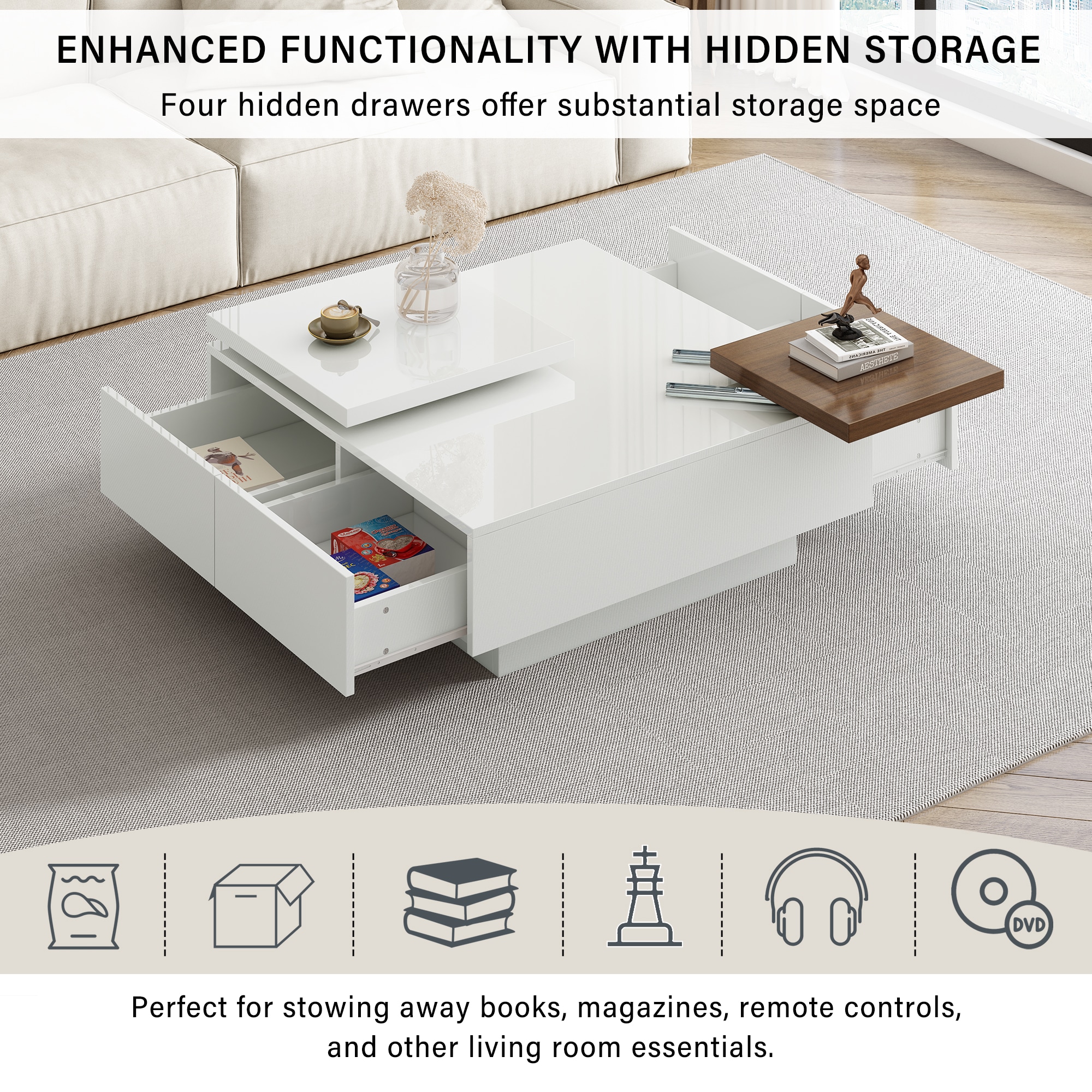 ModernLuxe L3P-WF324734AAK Coffee-Tables - View #7