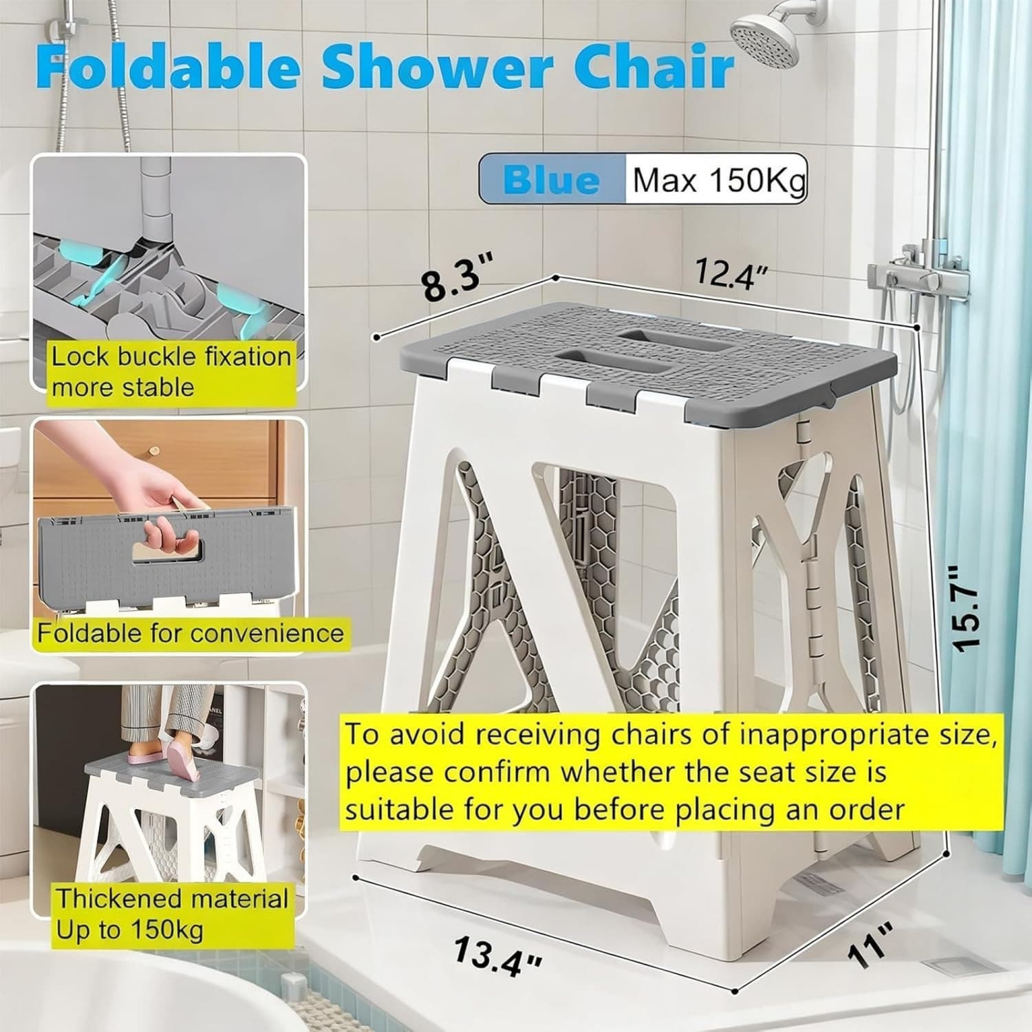 Angel Sar L2ZQYA617BSS04 Bath-Safety-Seats-Benches - View #3