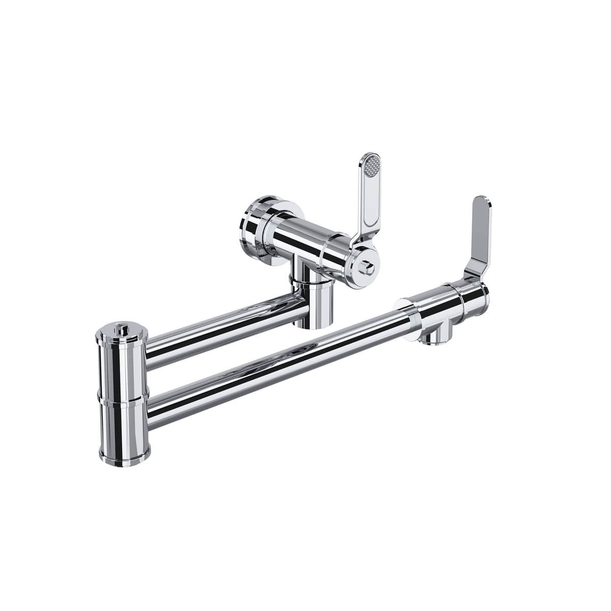 Rohl U.4599HT-APC-2 Armstrong Wall Mount Pot Filler in Polished Chrome