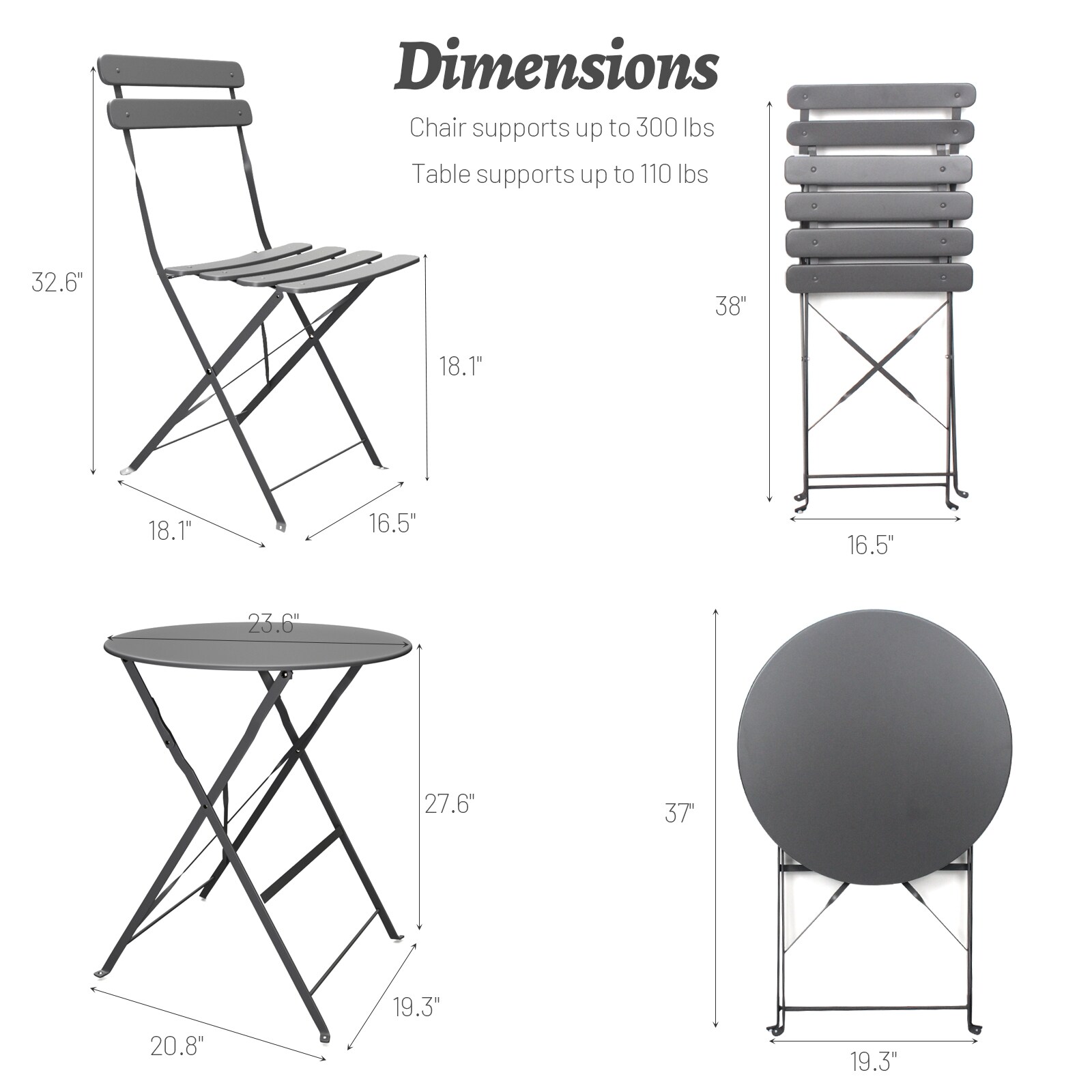 Nestfair HP40200B Patio-Dining-Sets - View #9