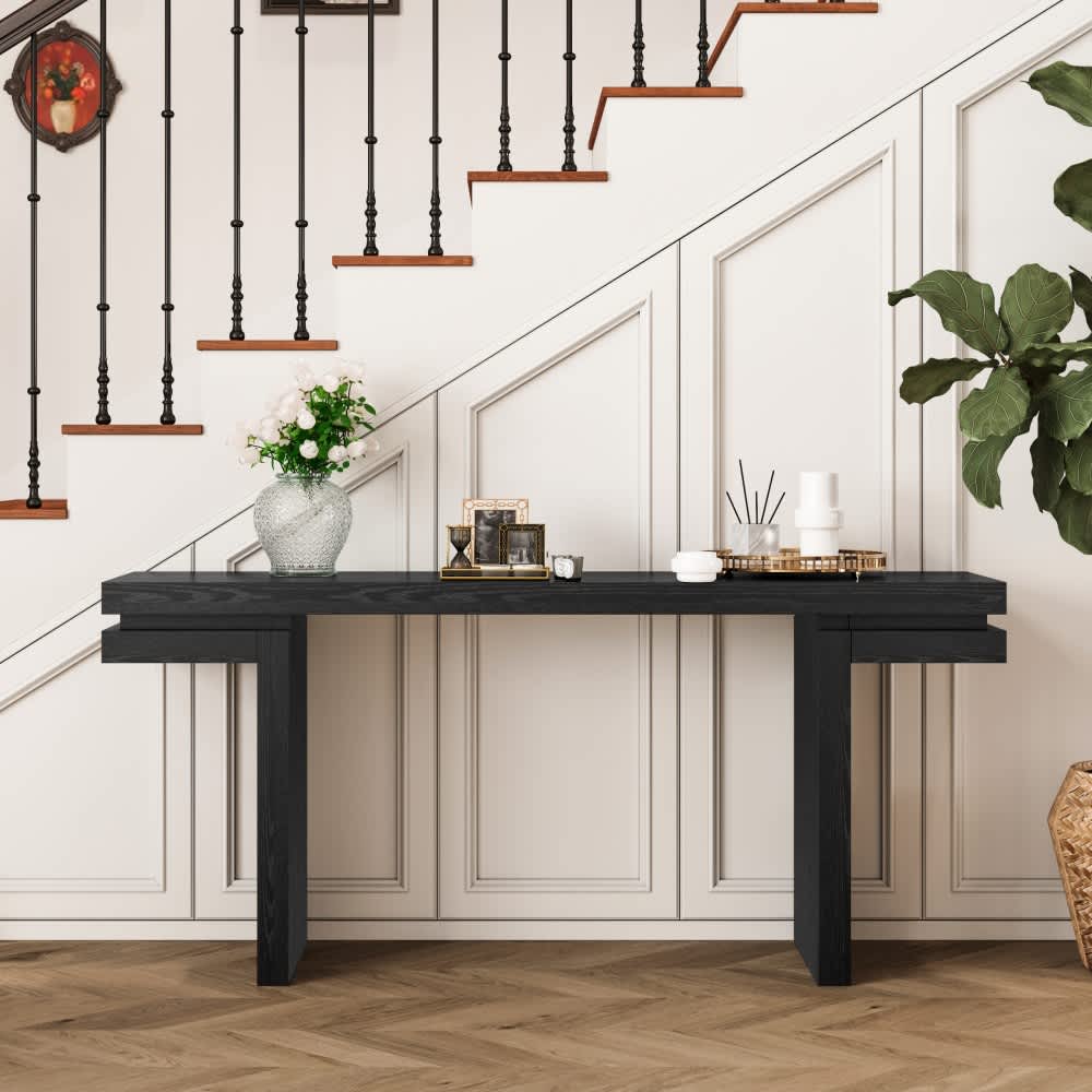 Coolbibila BELLA-CONSOLE-BLACK Console-Sofa-Tables - View #5