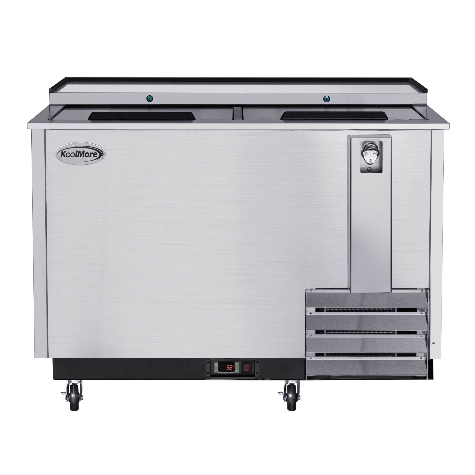 KoolMore 14-cu Ft Commercial Refrigerator 2 Stainless Steel Door ...