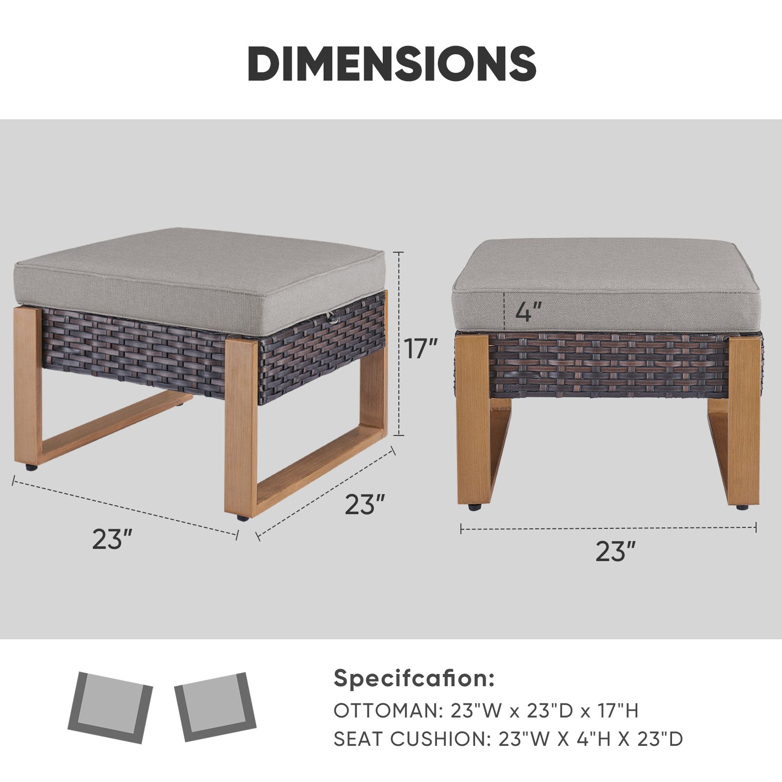 Pocassy PA130-3 Stools-Ottomans - View #8