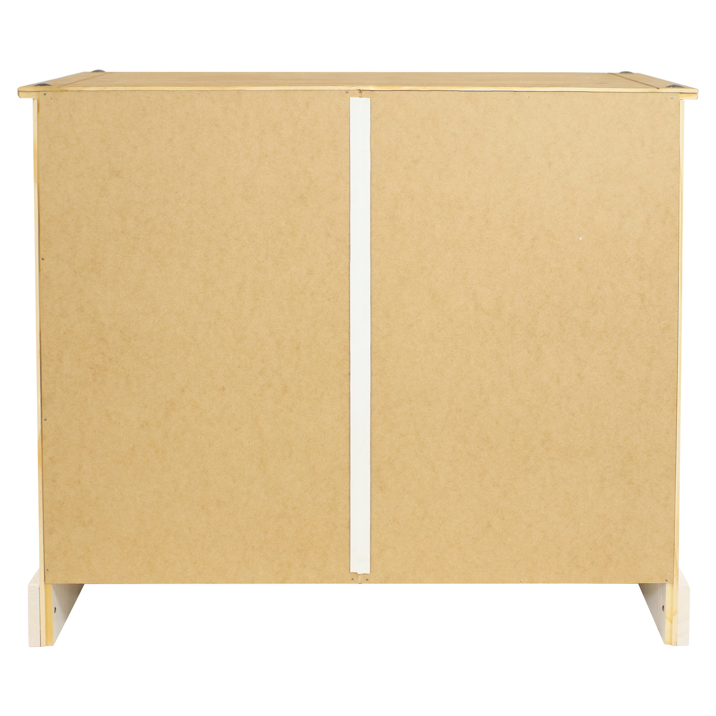 Sunnydaze White Pine Sideboard Cabinet with 2 Drawers and 2 Doors