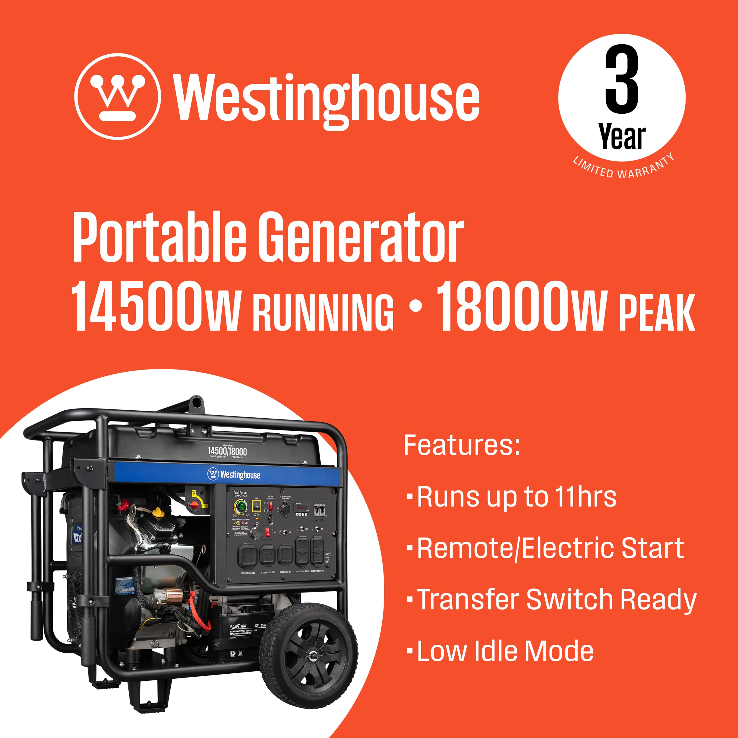Westinghouse WGEN12000C Portable-Generators - View #2