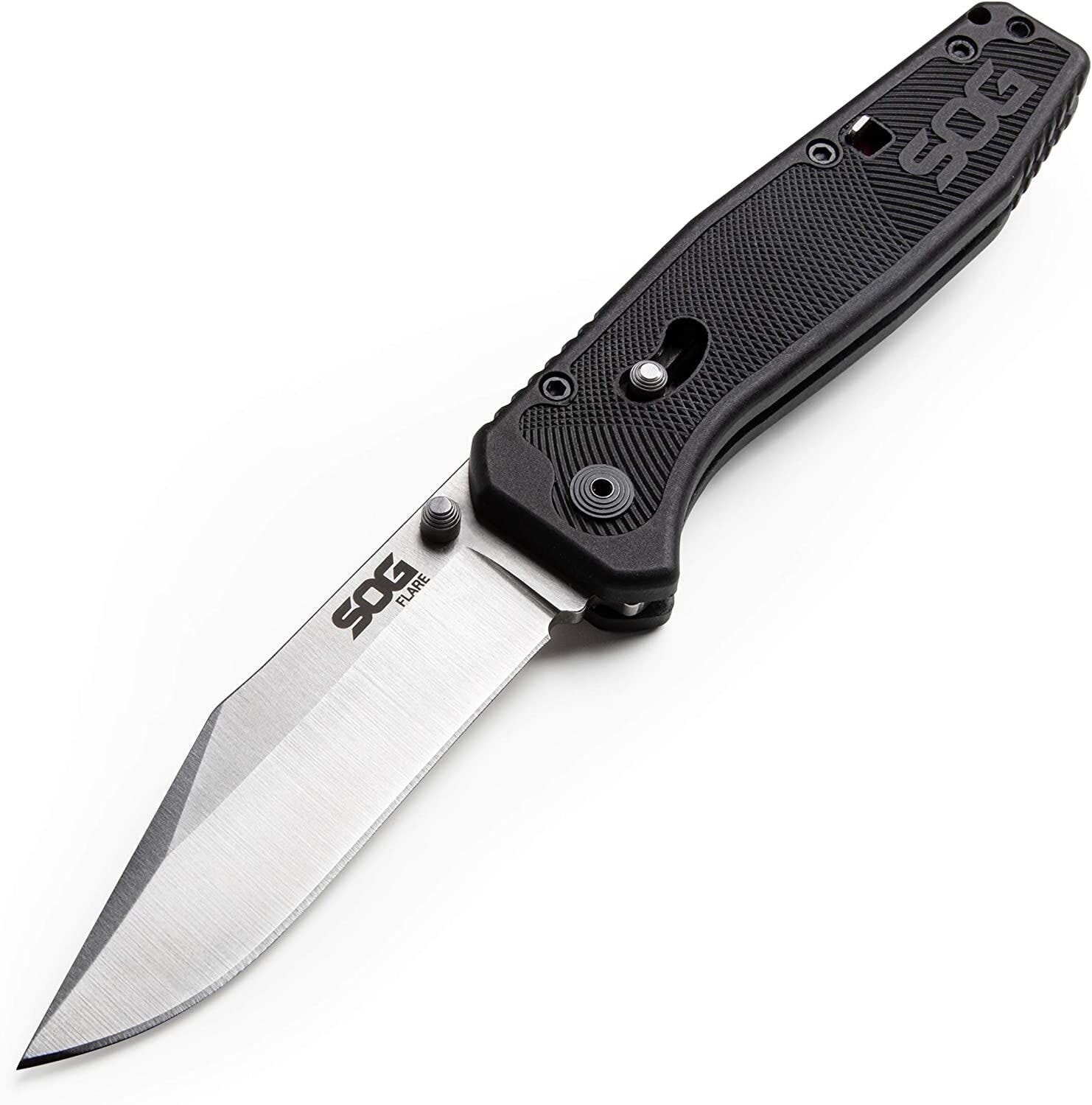 SOG 3.5-in Stainless Steel Straight Edge Pocket Knife in the