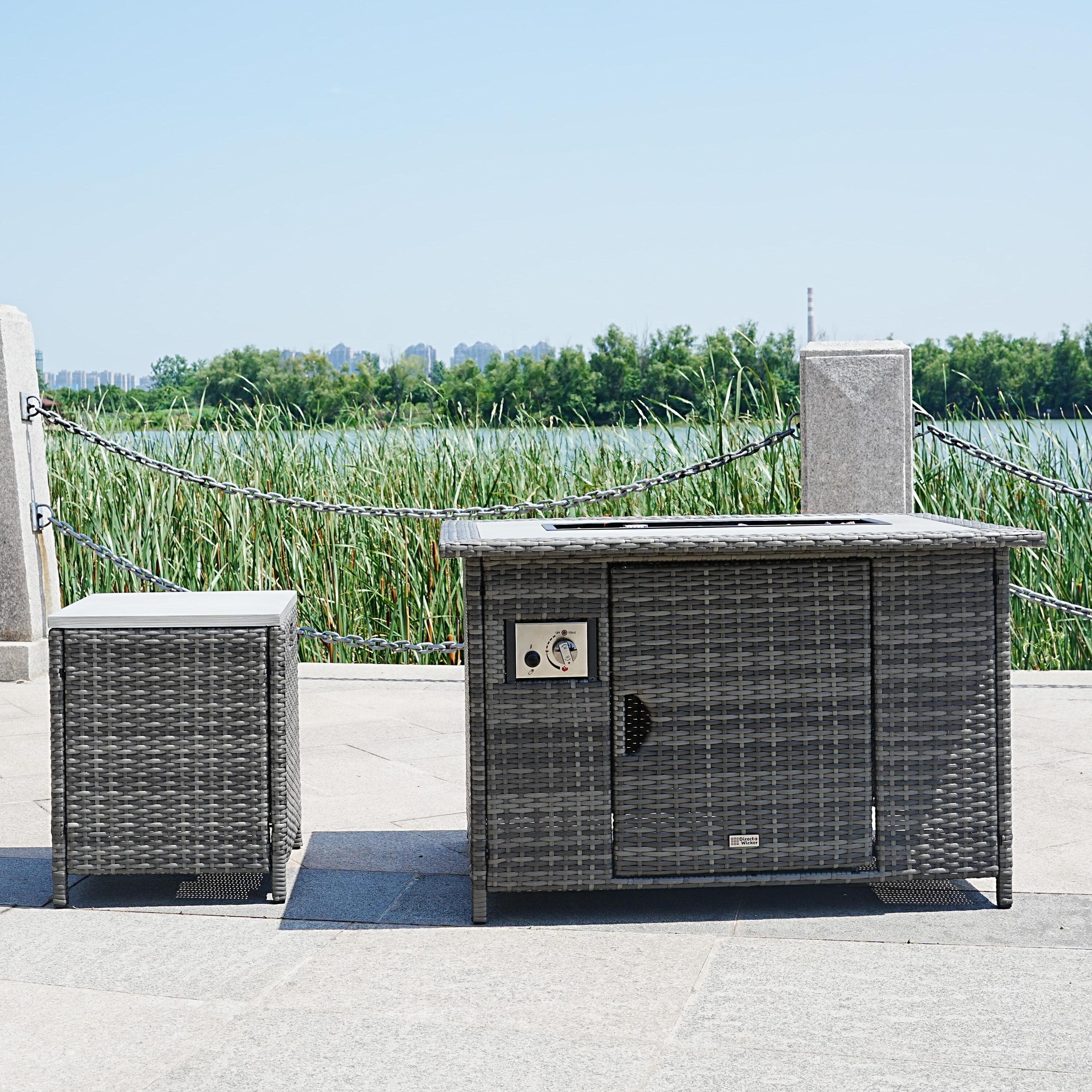 Direct Wicker DWF-1802P-H Outdoor-Gas-Firepits - View #5
