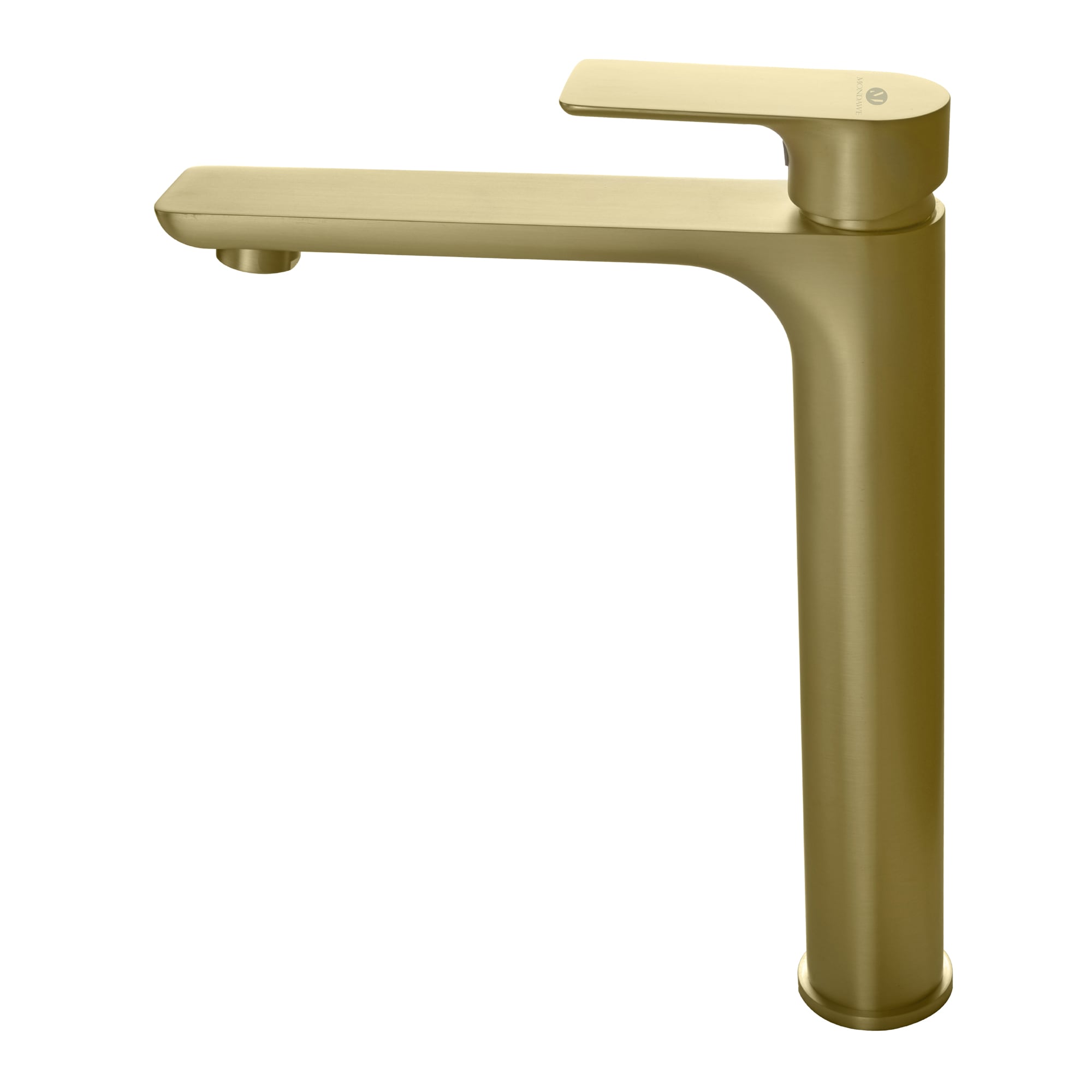 Mondawe MD2621BG Brushed Gold Single hole 1-handle Low-arc Commercial/Residential Handle Bathroom Sink Faucet