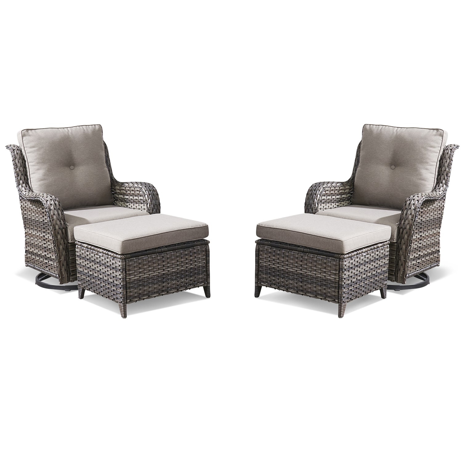 Lowes outdoor discount chair with ottoman