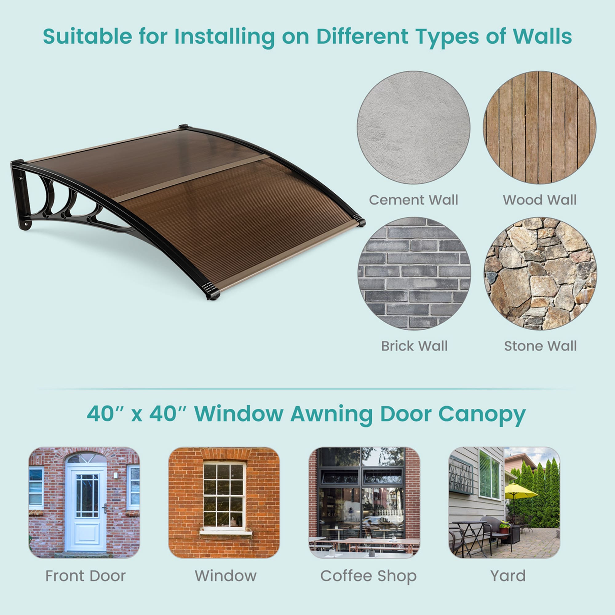 Costway LWS00108 awnings - View #5