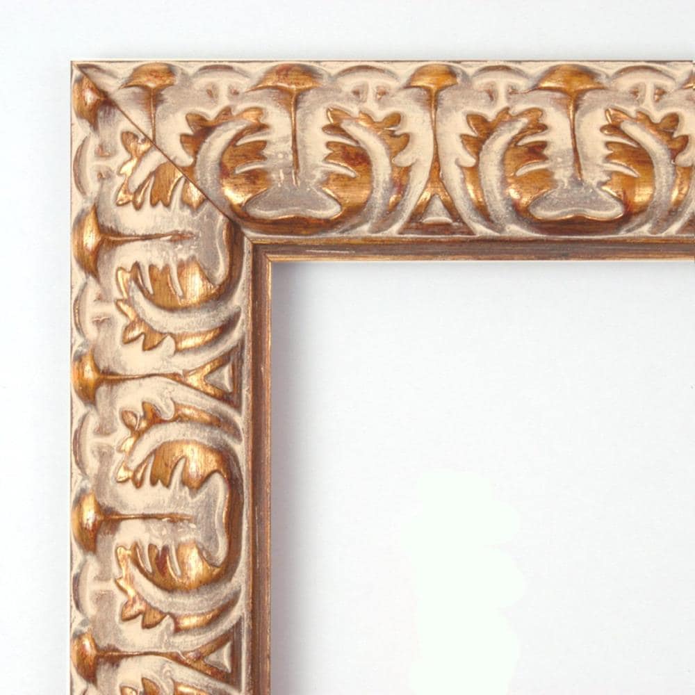 Florentine Gold Ornate Beveled Wood Framed Wall Mirror