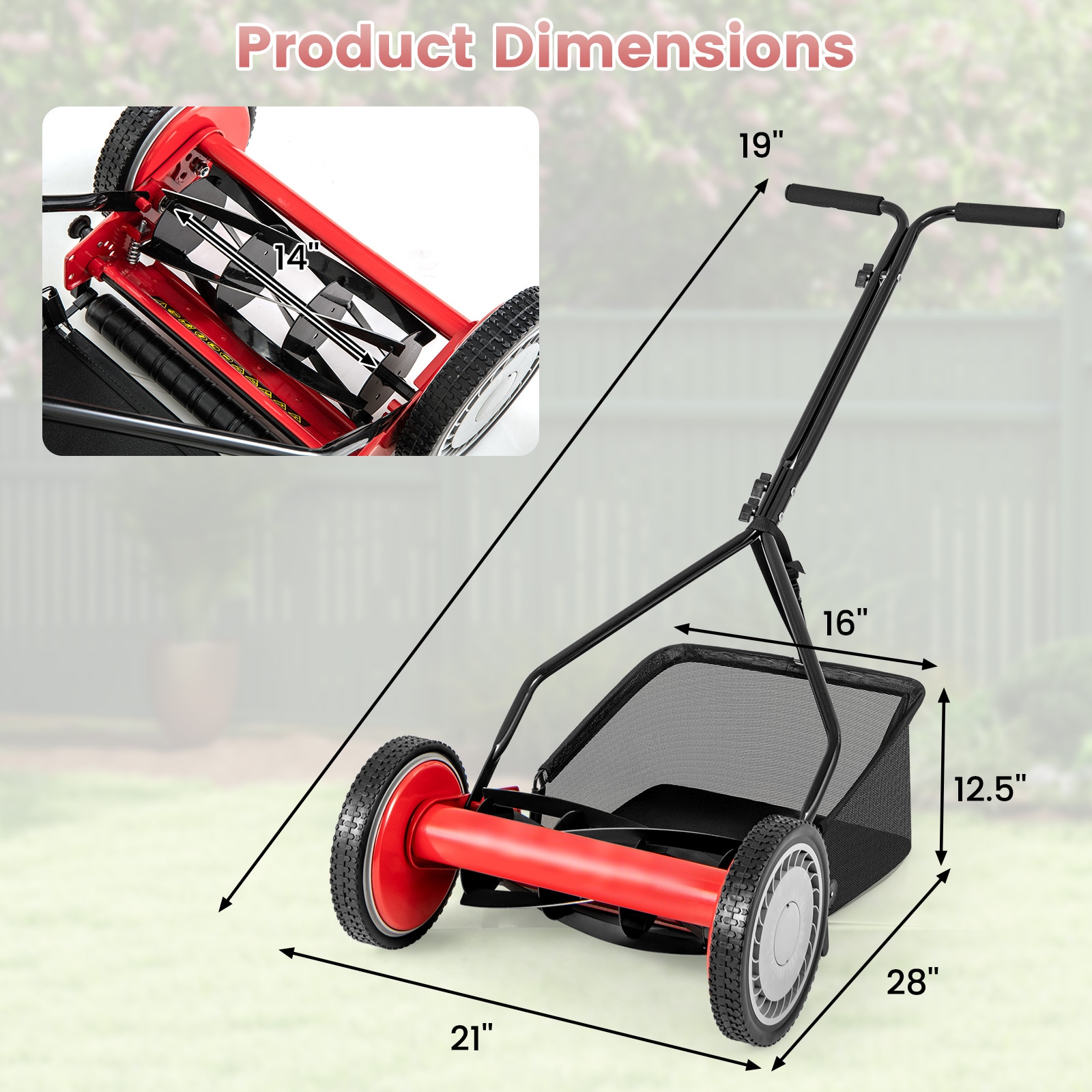 Volenca VOL-I0DZ4R Push-Mower-Reel - View #3