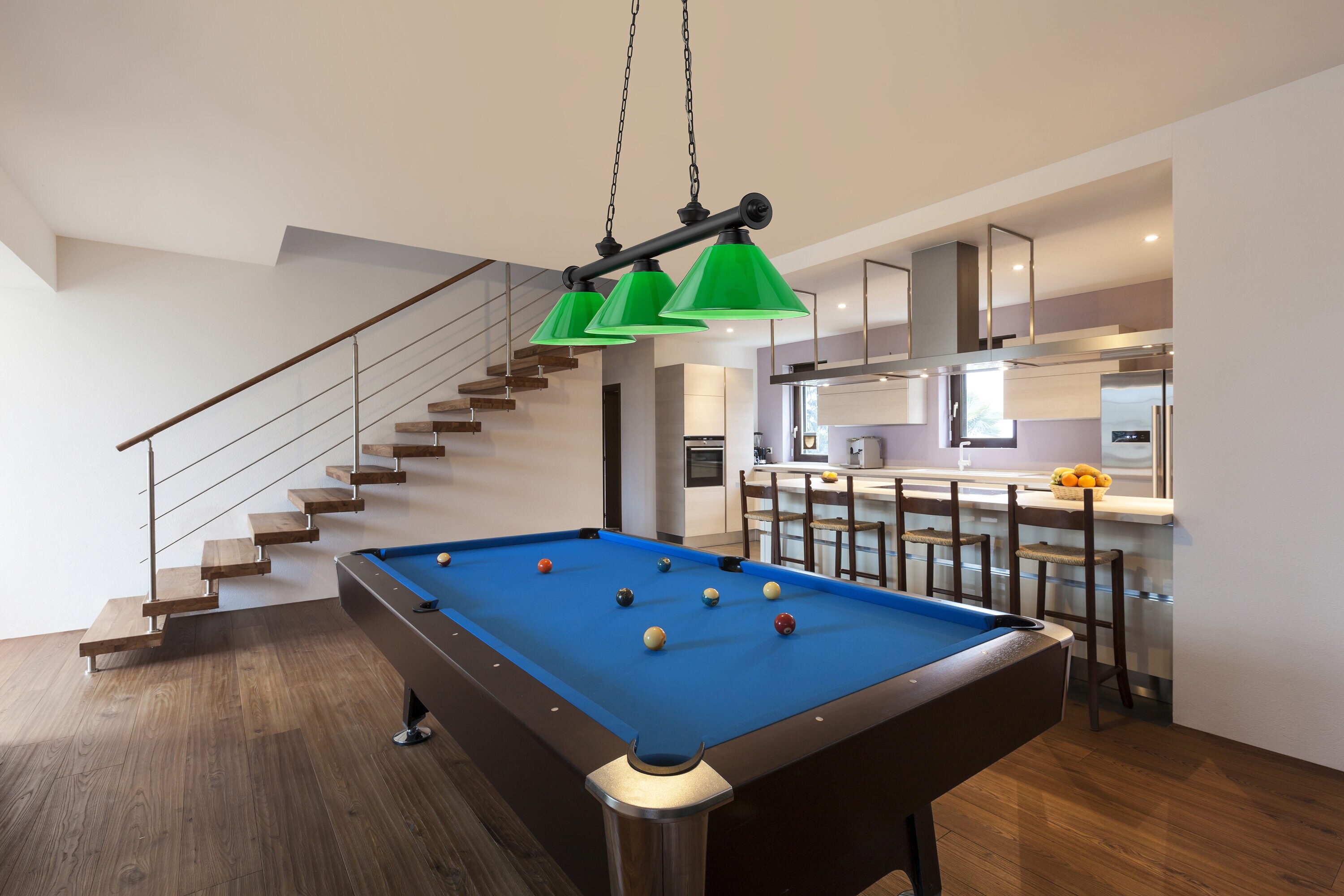 Z-Lite 2306-3MB-PGR Pool-Table-Lighting - View #6