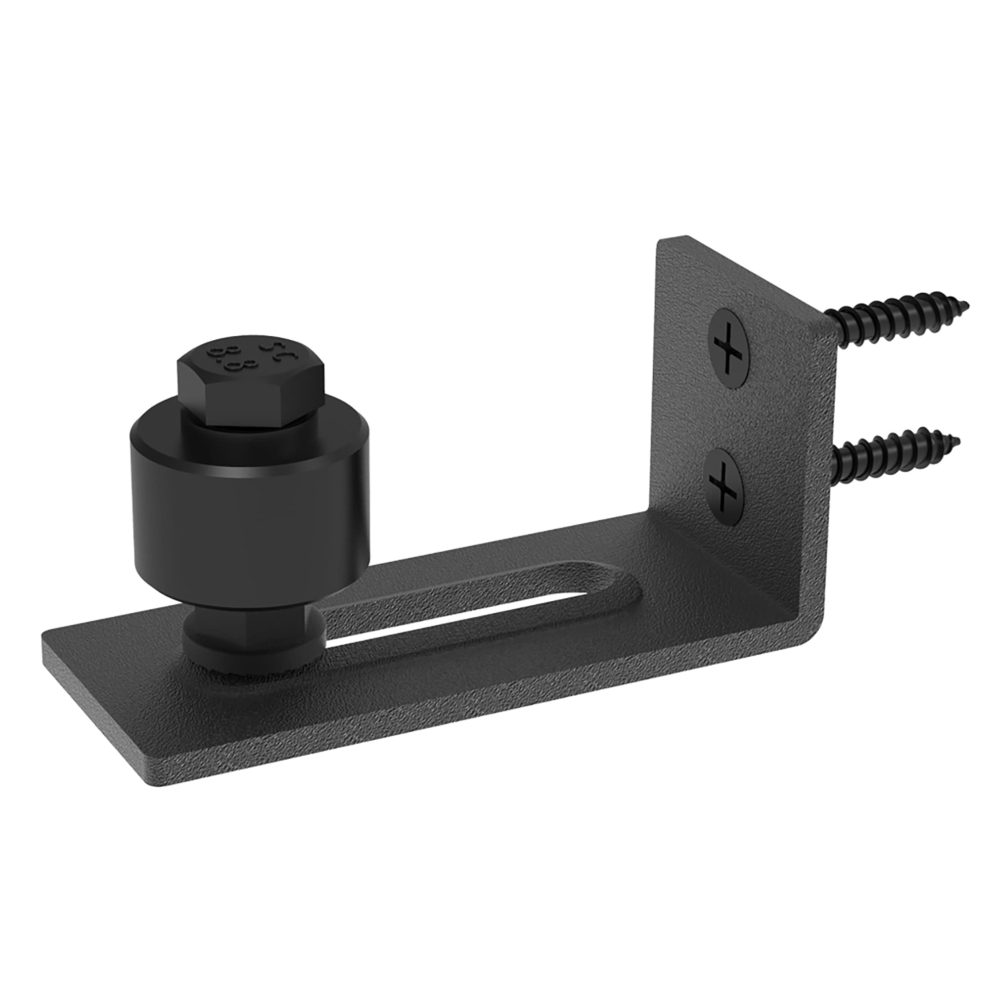 Clihome Matte Black Indoor/Outdoor Single Barn Door Handle in the Barn ...