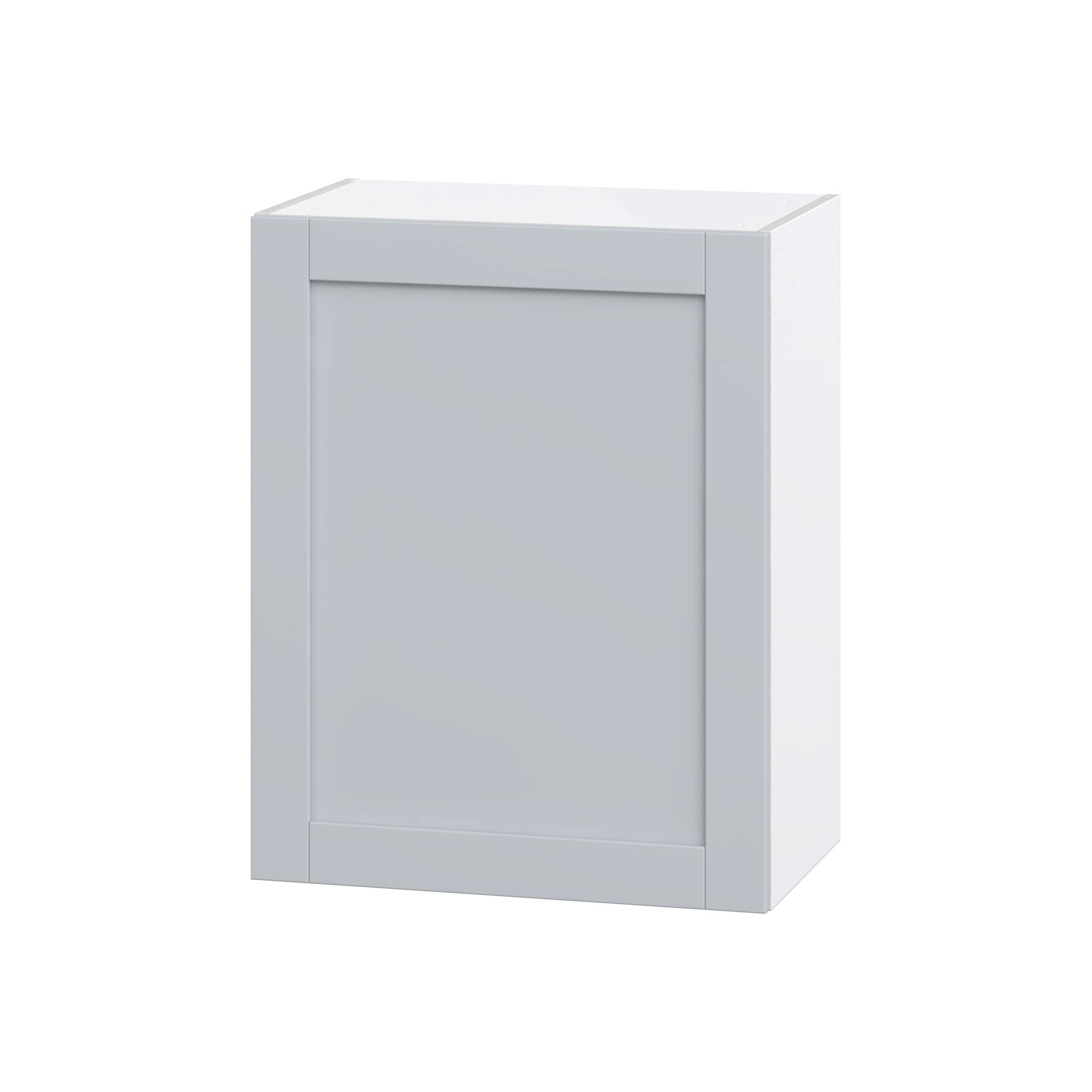 Hugo&Borg DSW2430(L/R)-CH Charlesberg 24-in W x 30-in H x 14-in D Light Gray Wall Fully assembled Cabinet (Flat Panel Shaker)