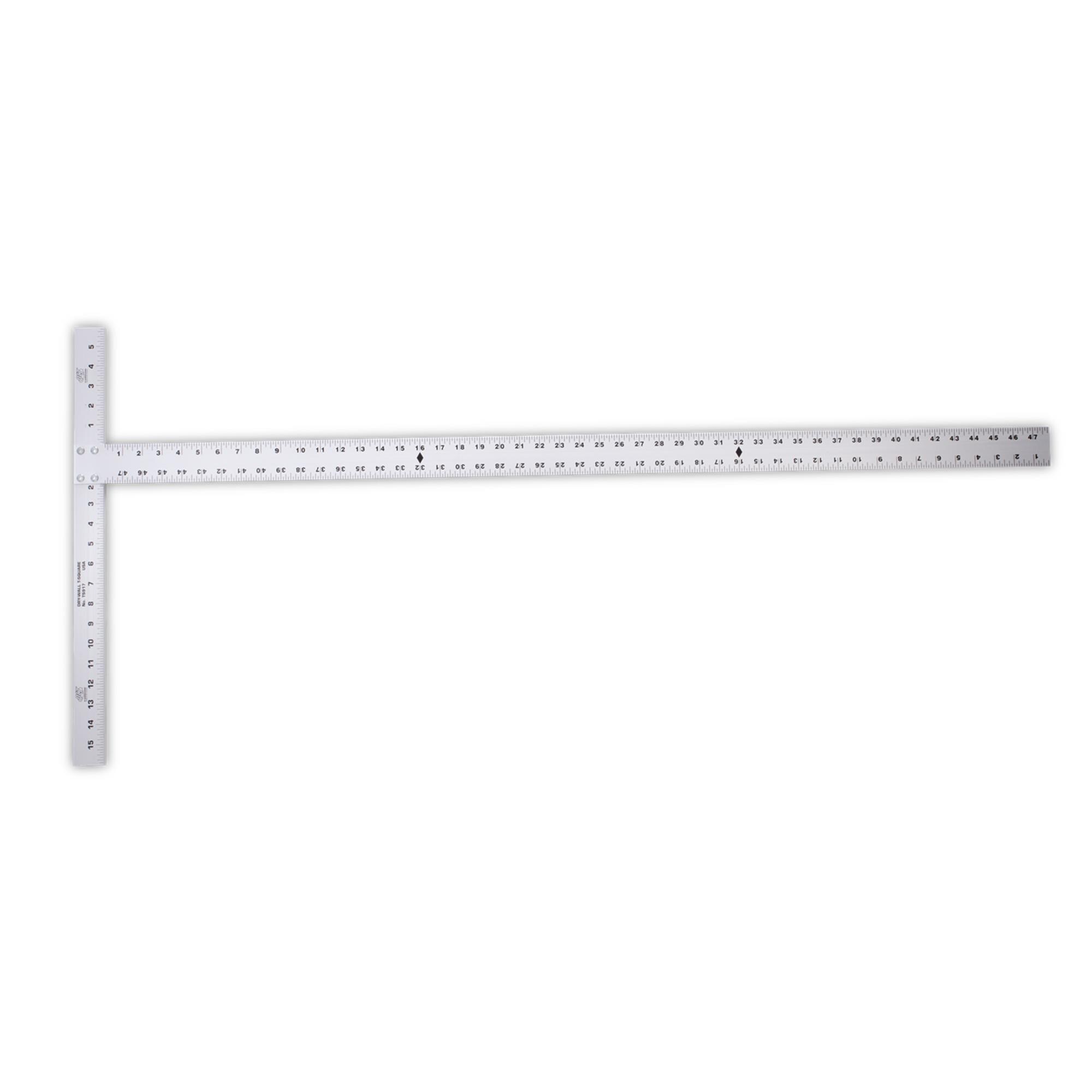 craftsman 48 in. t-square, heavy duty aluminum drywall squares from