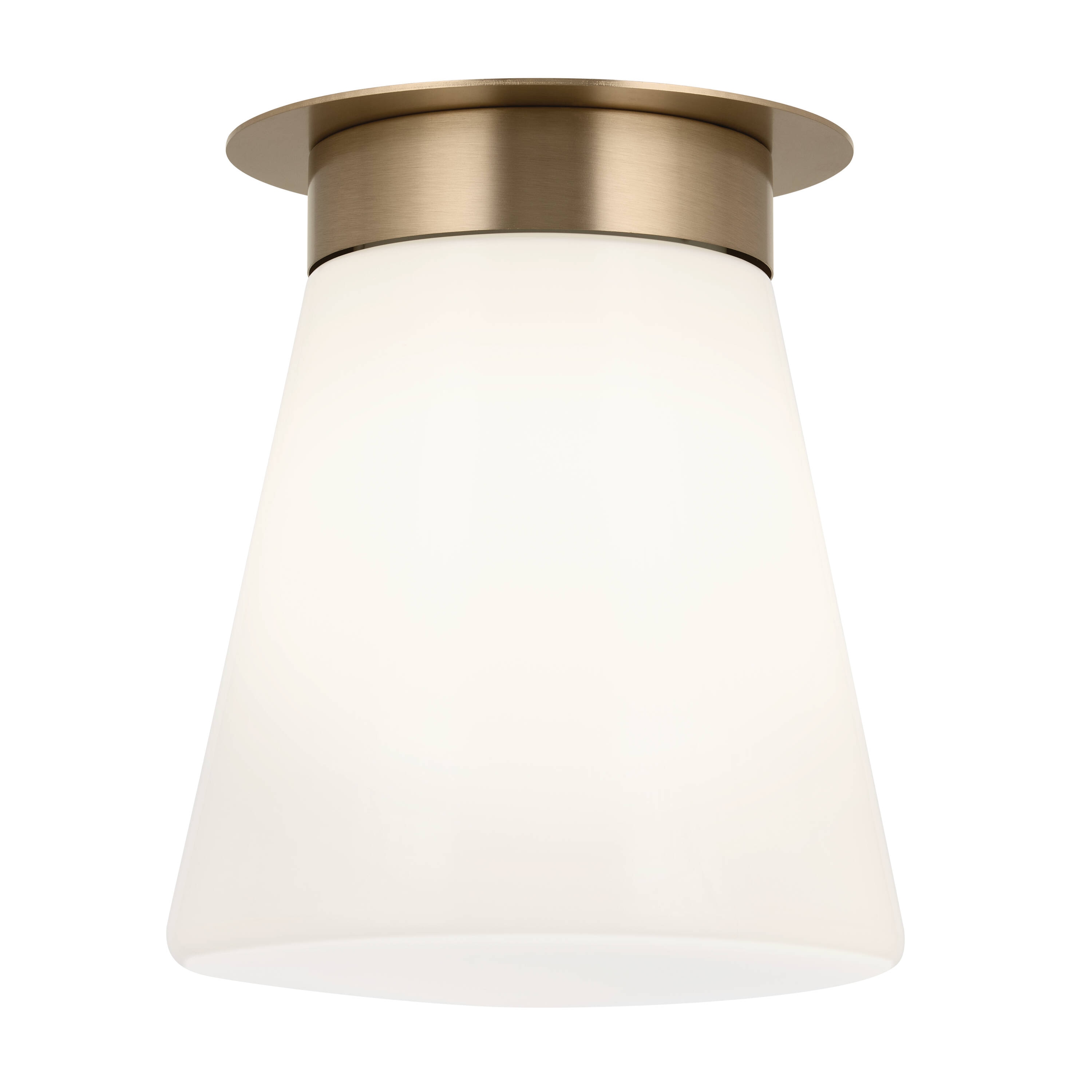 Kichler 52585CPZ Albers 1 -Light 8.5-in Gold Flush Mount Light
