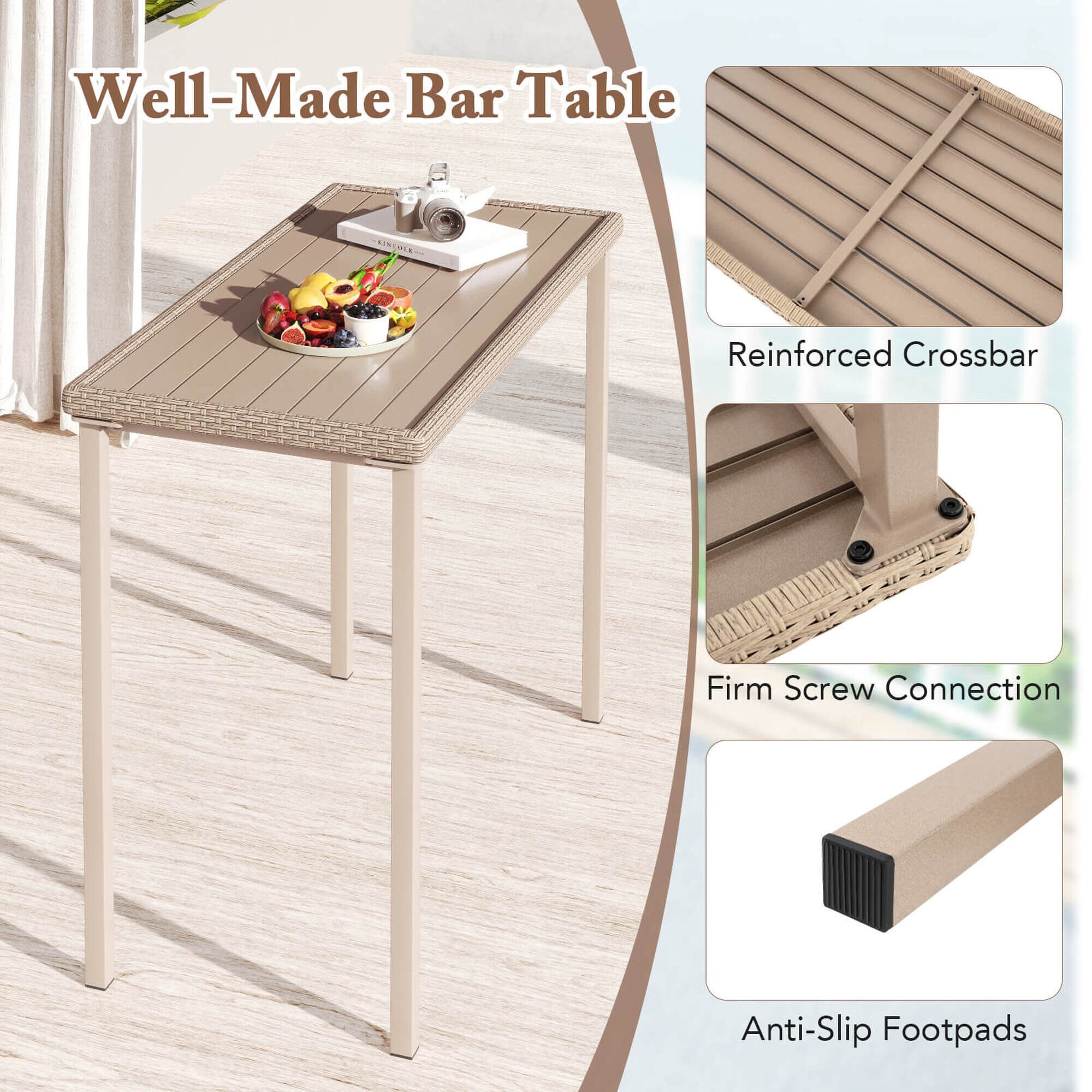 Costway HCST05467 Patio-Tables - View #3