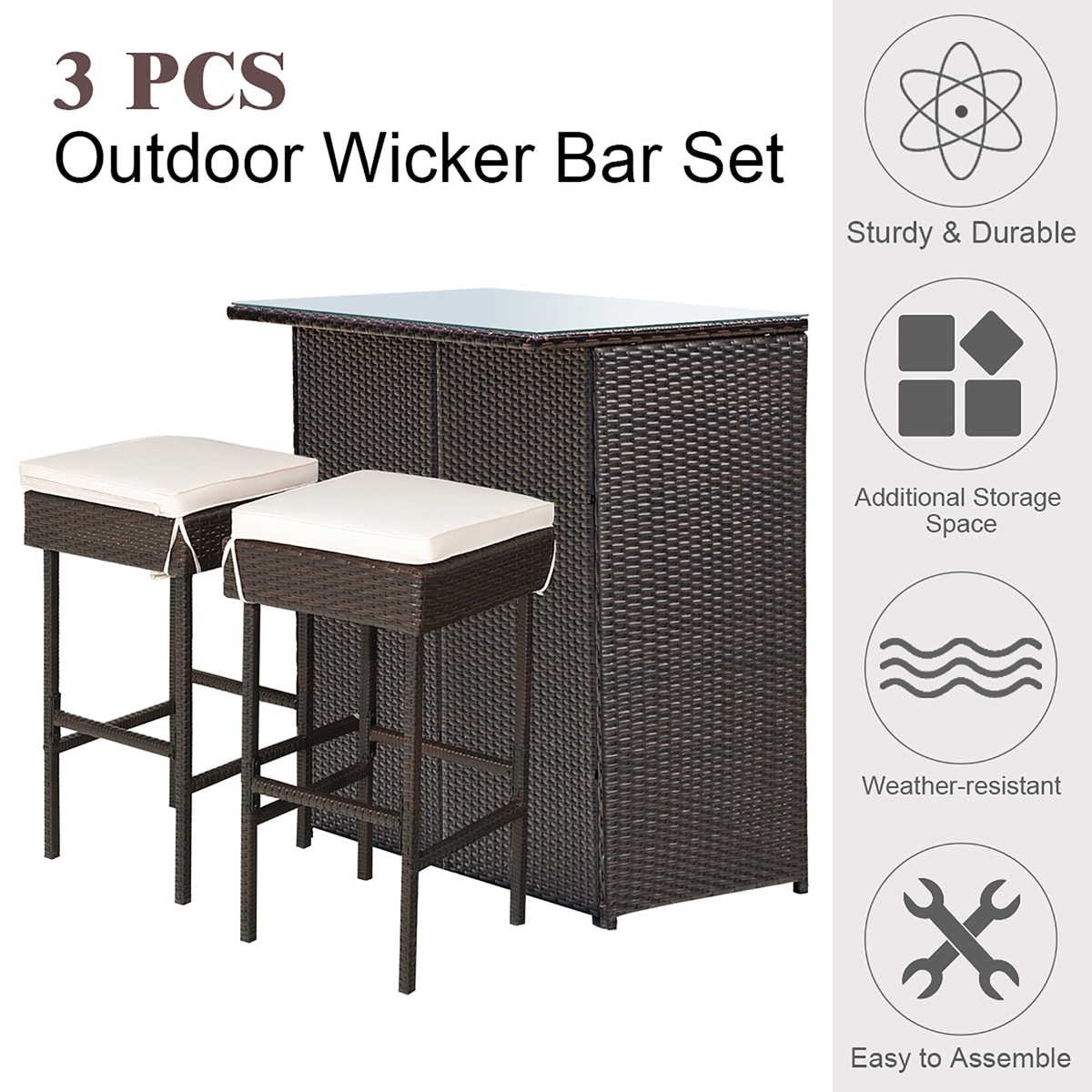 Costway HW52108 Patio-Dining-Sets - View #5