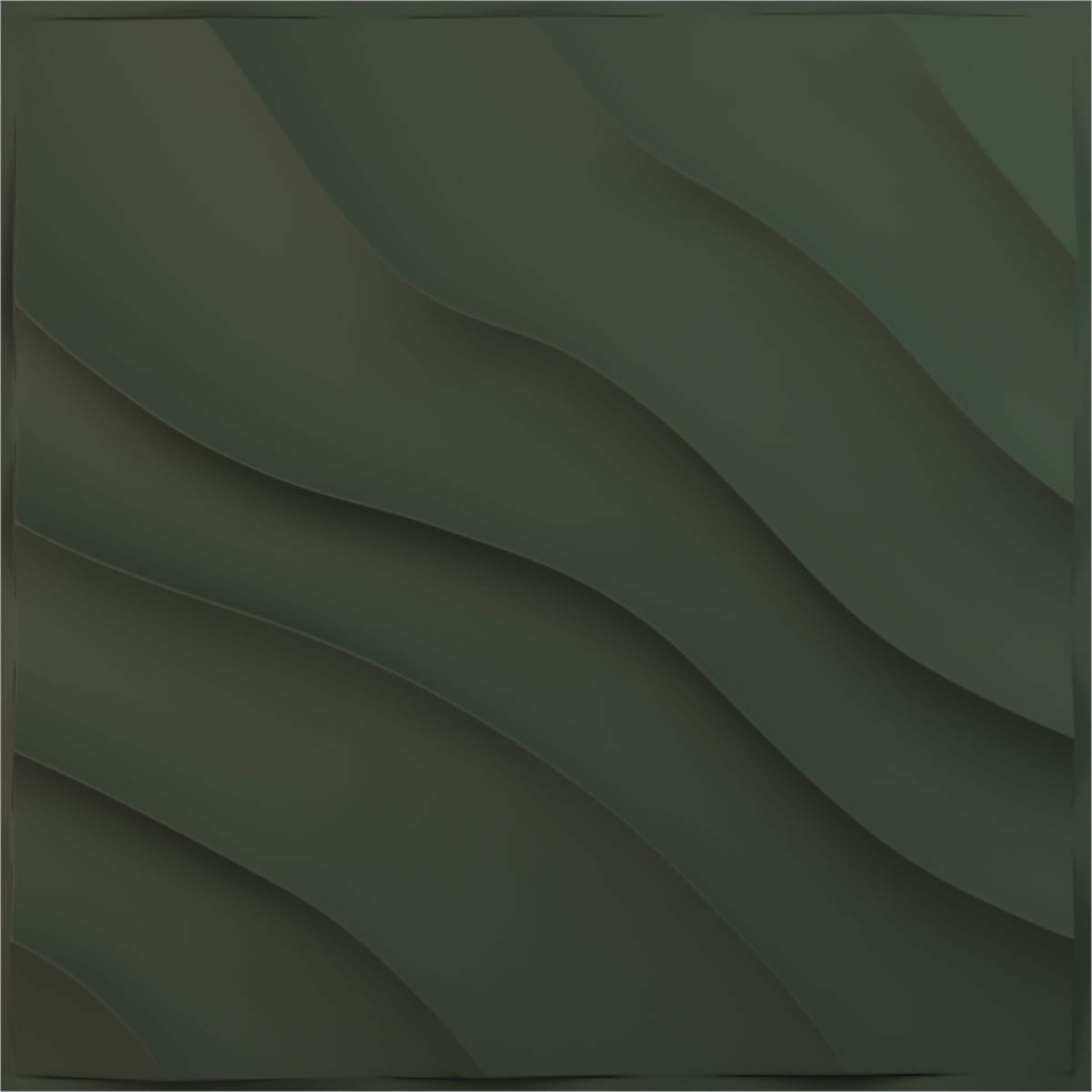 Ekena Millwork WP20X20MWGHC 19-5/8-in x 19-5/8-in Embossed UltraCover Satin Hunt Club Green PVC Wall Panel