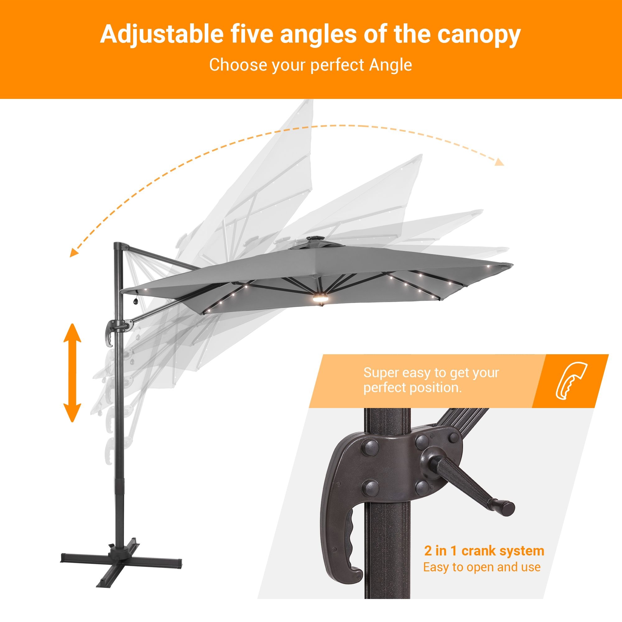 Sonkuki SD-MN108GY-LED Umbrellas-2 - View #5