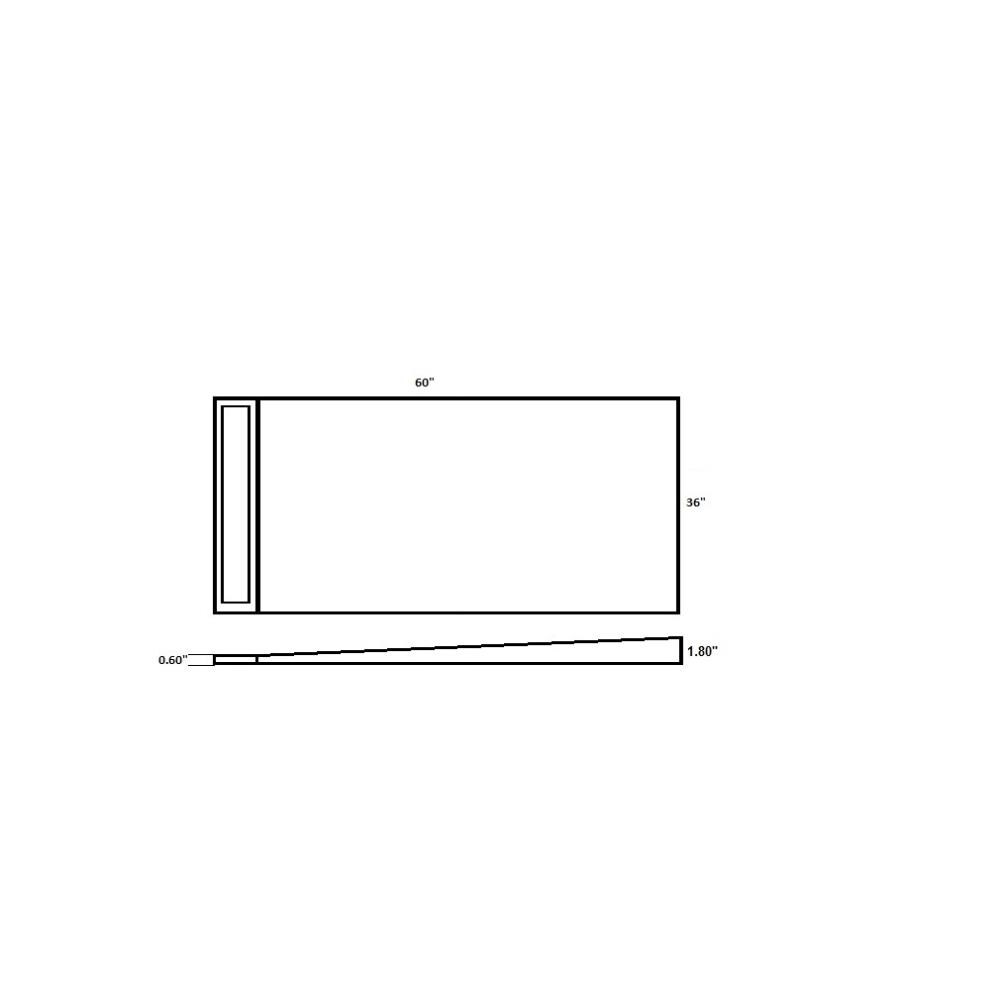 AlinO LKW-36-WOD60 Shower-Floor-Parts - View #3