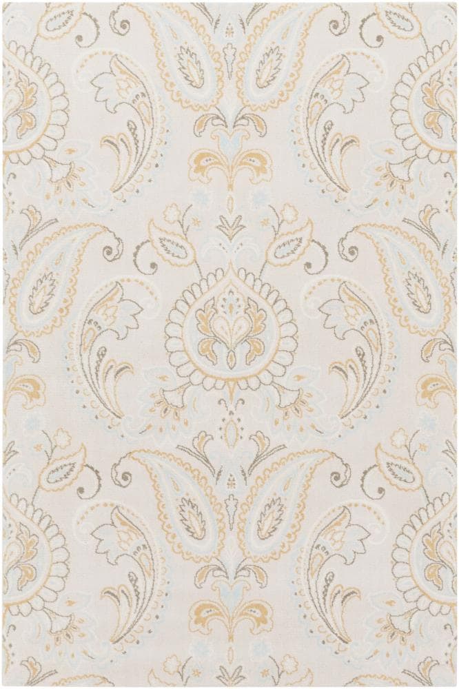 Surya SPO1001-3656 Simpatico 4 X 6 (ft) Wool Cream Indoor Paisley Area Rug