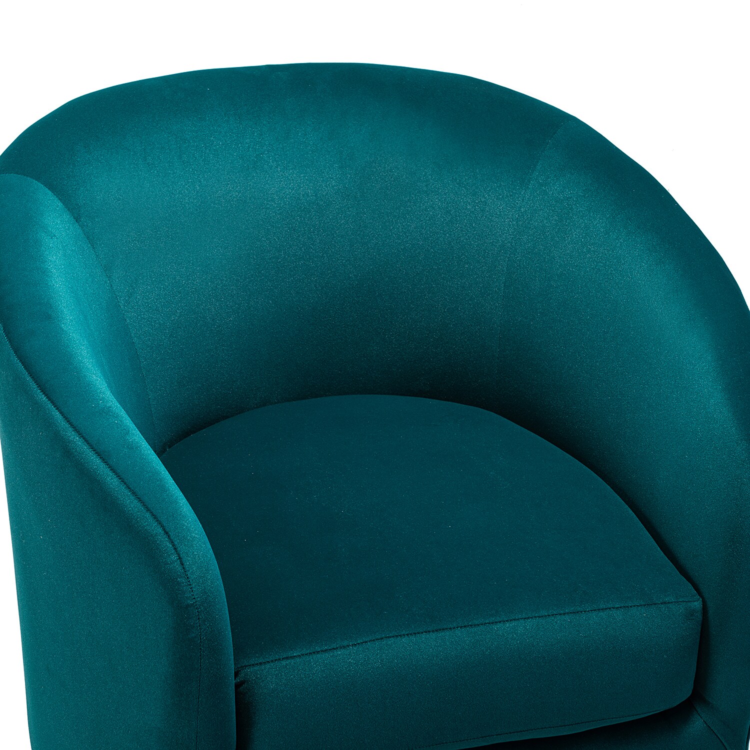 14 Karat Home Contemporary Velvet Accent Swivel Chair TEAL Green