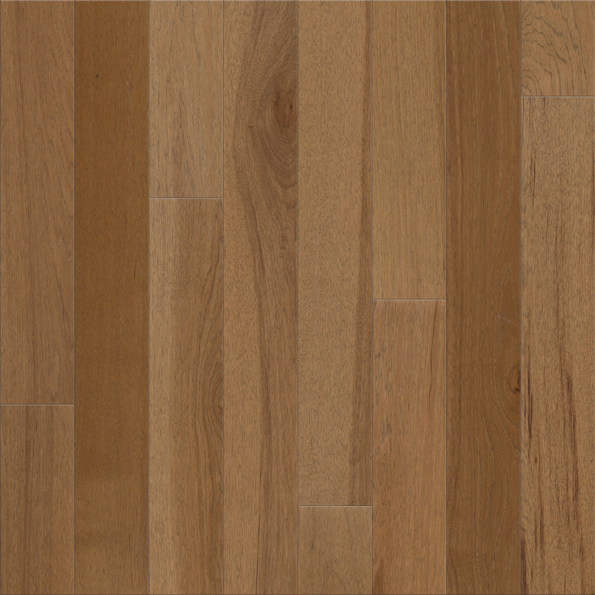 Shaw LX78102085 Statesman Hardwood Amber Hickory 5-in W x 3/8-in T x Varying Length Wirebrushed Water Resistant Engineered Hardwood Flooring ( 21.22-sq ft / Carton )