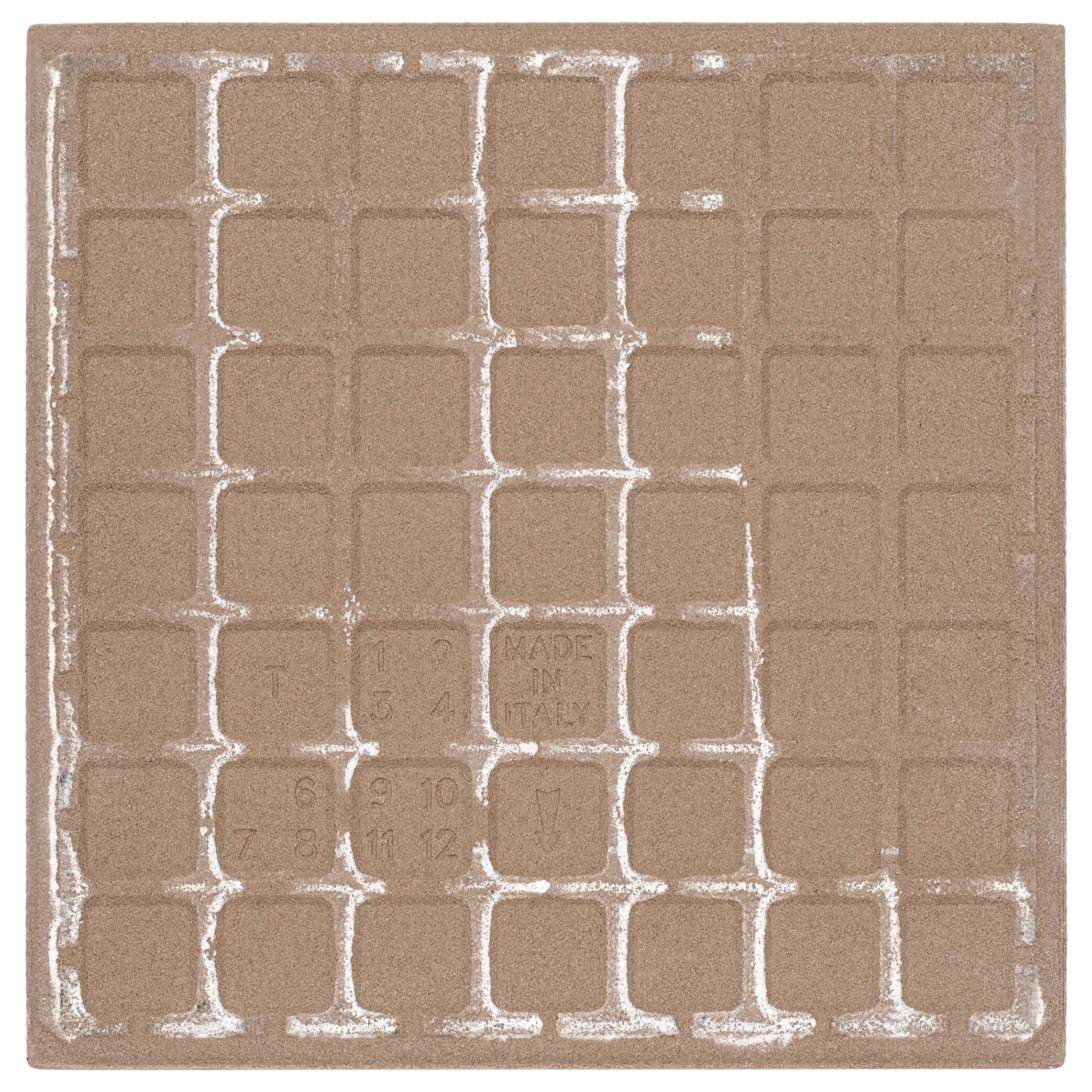 Bliss 8" Black and White Porcelain Patterned Tile