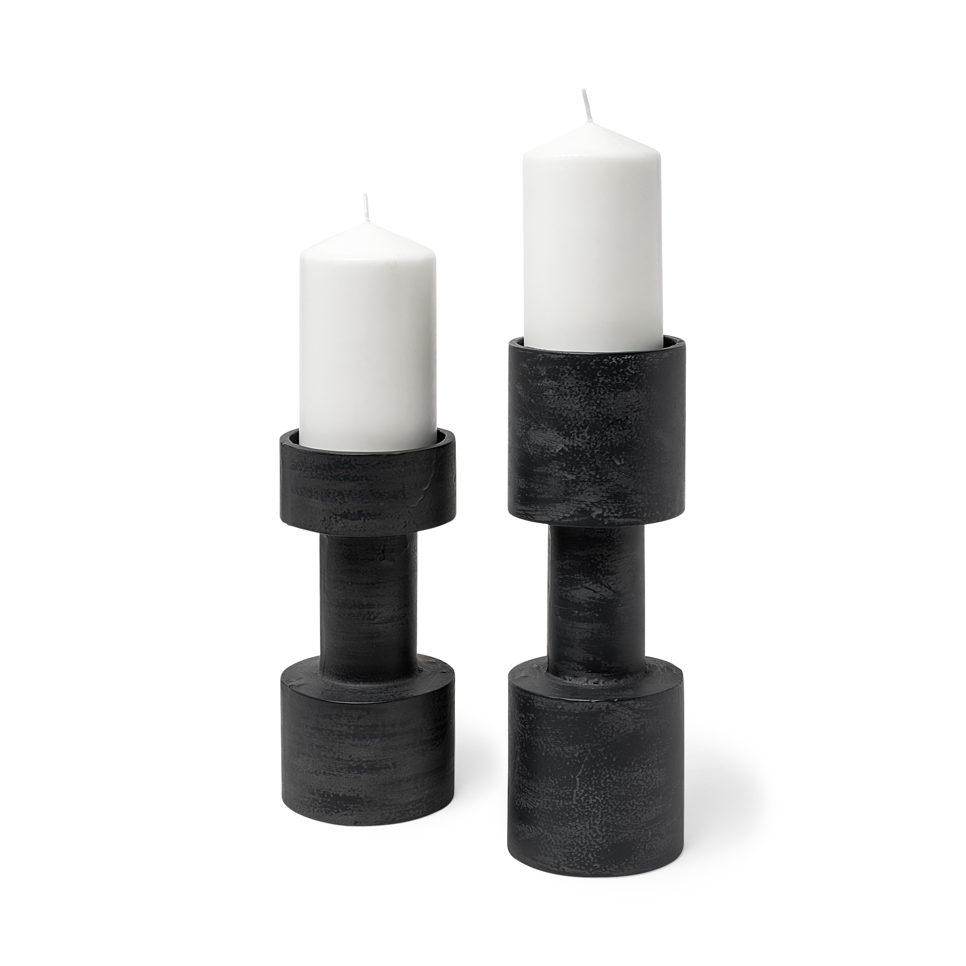 Mercana 2 Candle Bolton Metal Pillar Candle Holder
