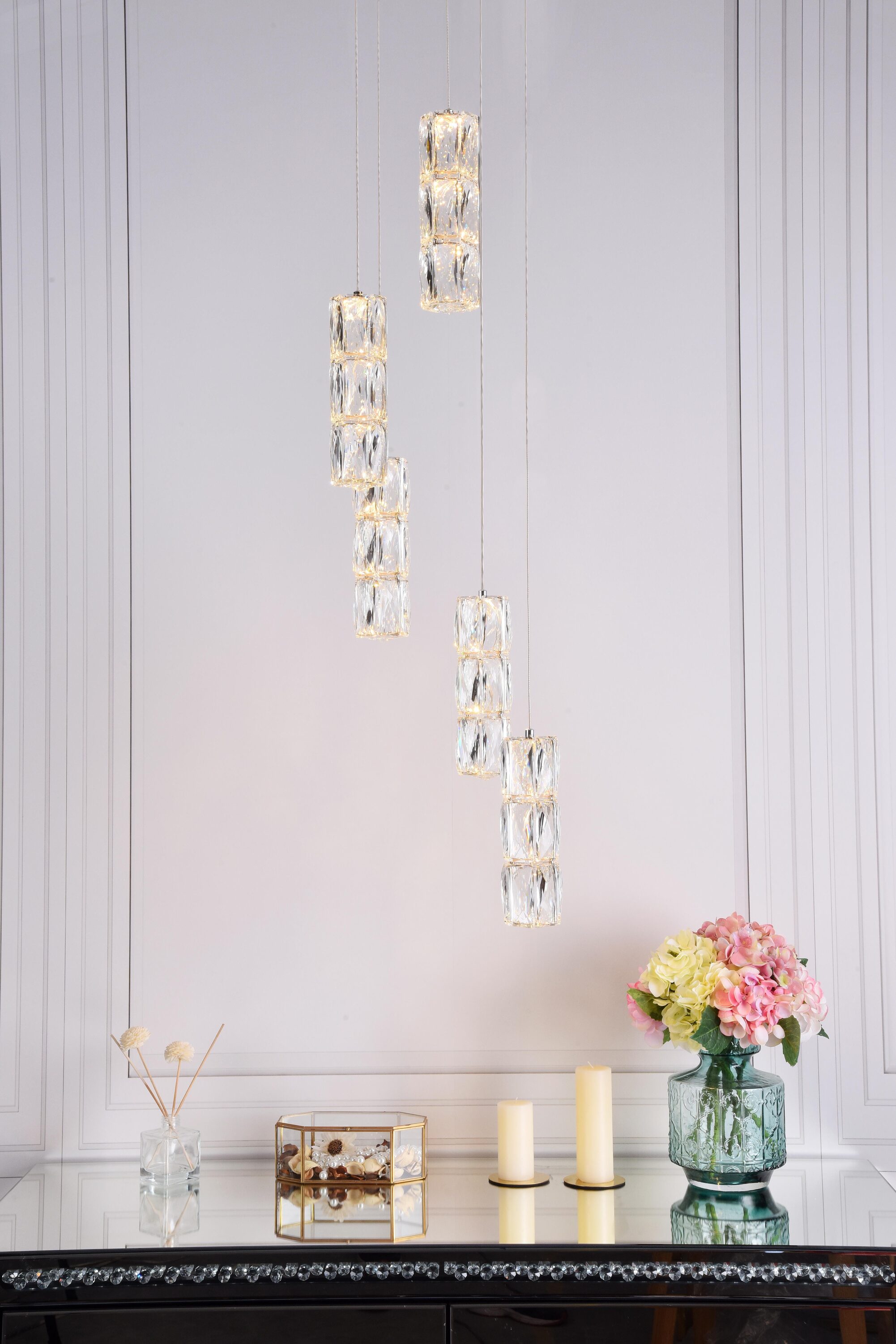 Elegant Decor HF10500D5RC Pendant-Lights - View #2