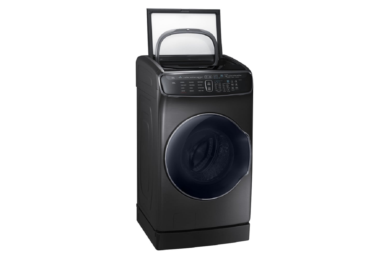 WV60M9900AV/A5  6.0 cu ft. Smart Washer with Flexwash in Black