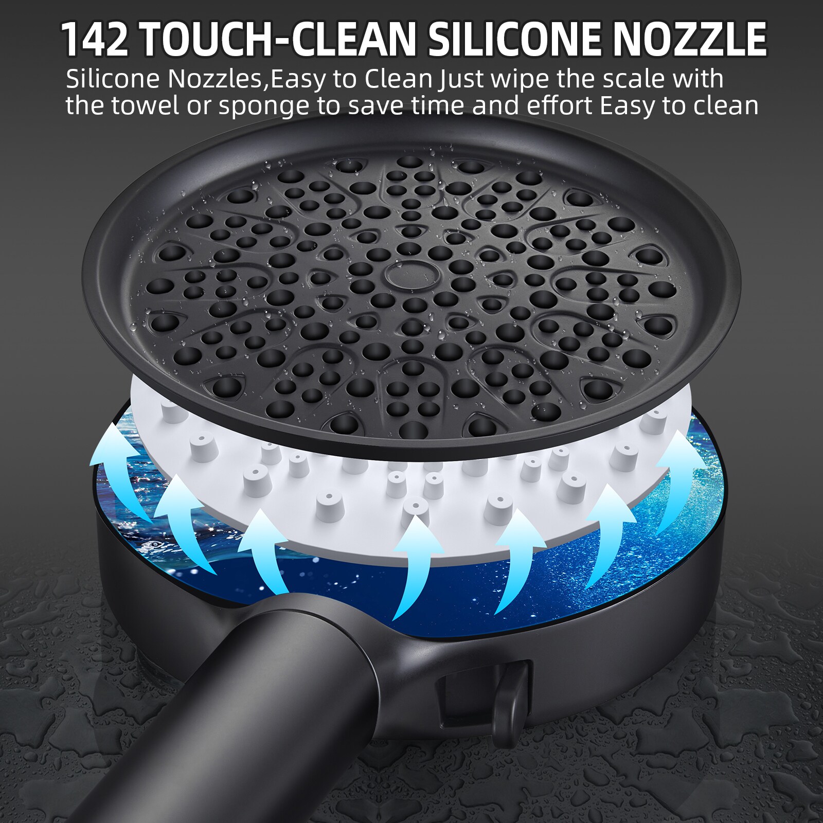 Cobbe LSKSHS0406B Fixed-Showerhead - View #3