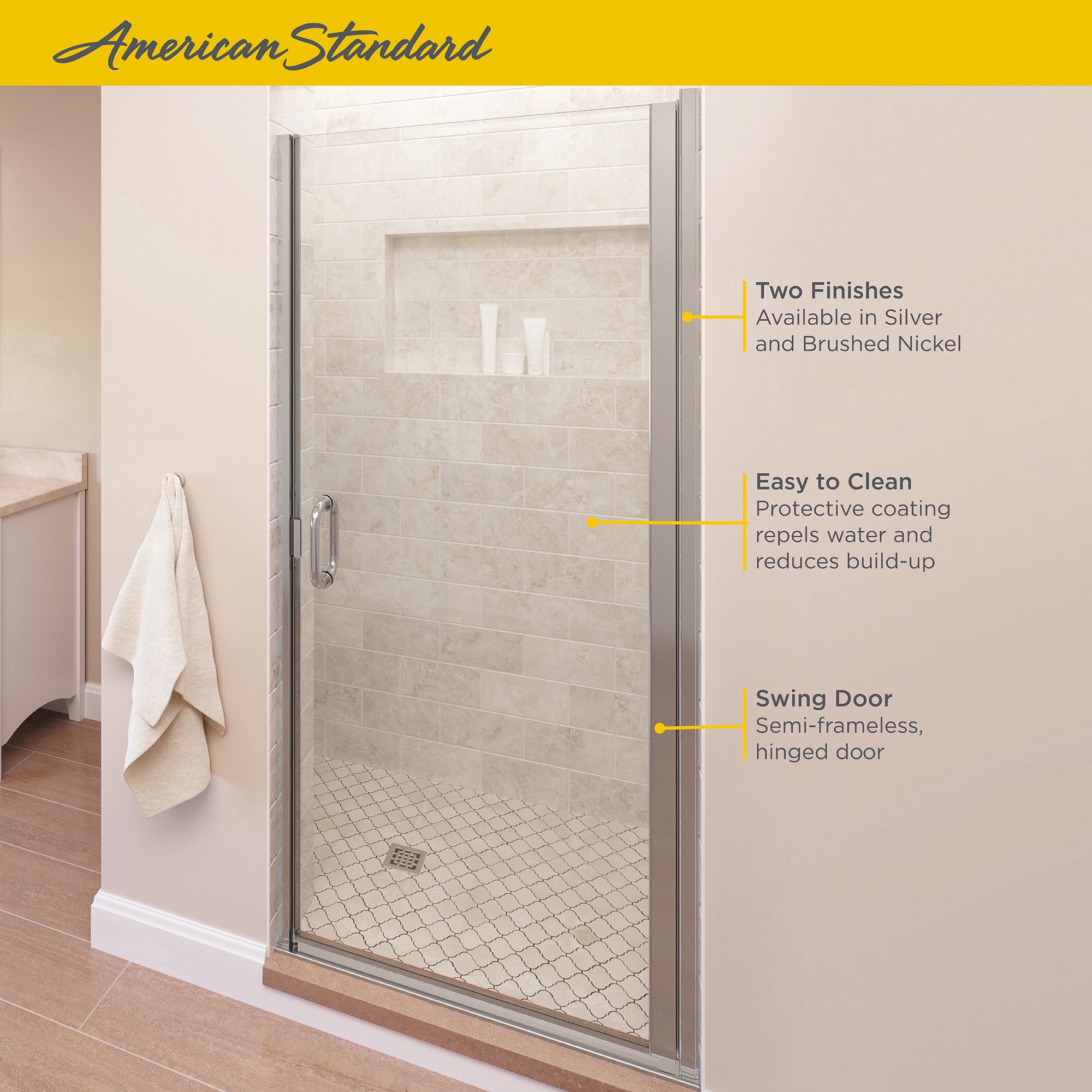American Standard AM00819400.006 Shower-Doors - View #3