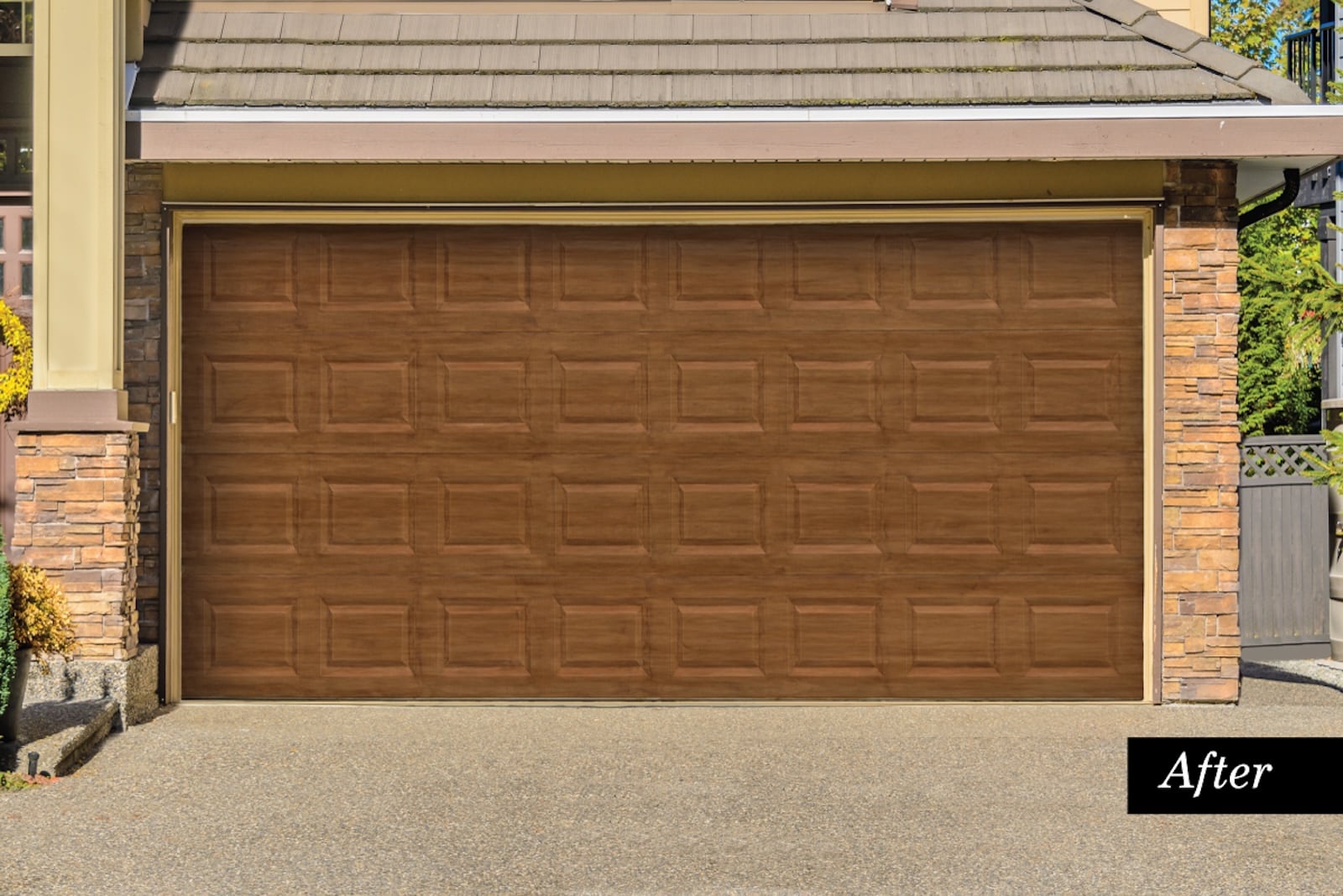 Giani Wood Look Mahogany Garage door online paint kit